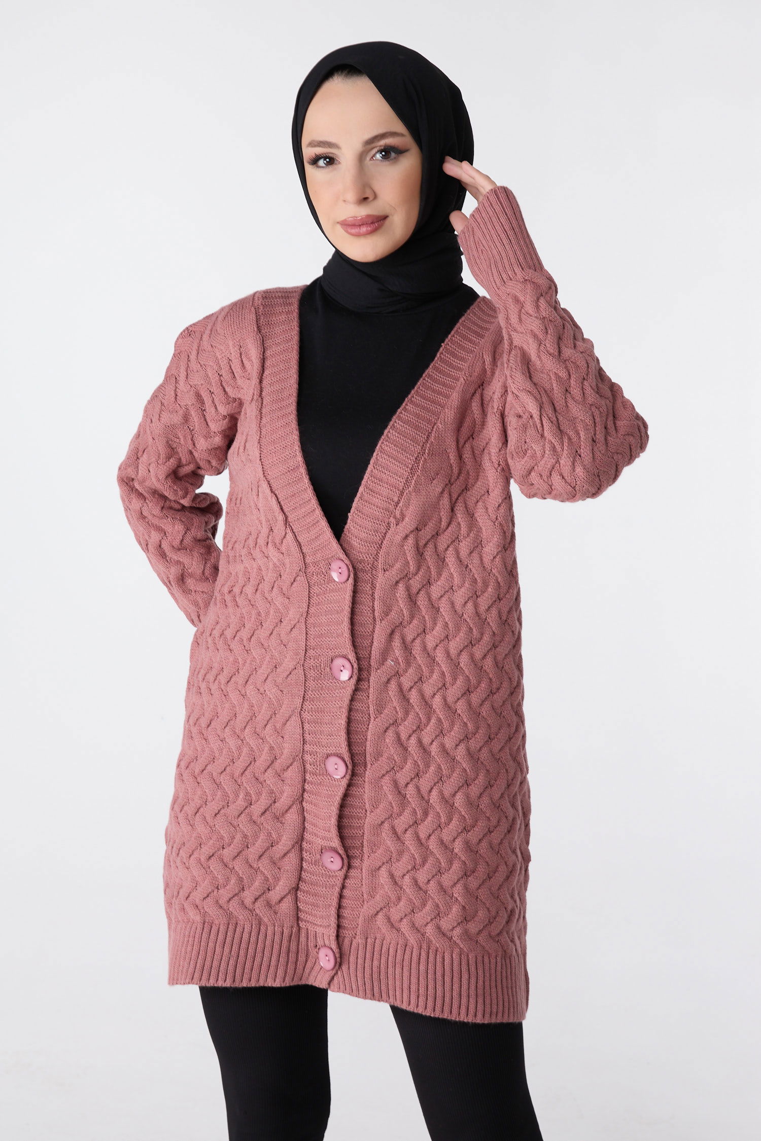 Triko Hırka Gul - 23790 - 2