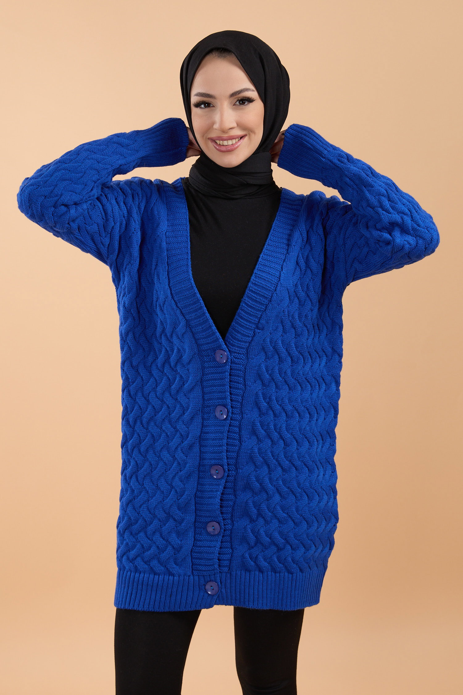 23790-SAKS Triko Hırka - 1