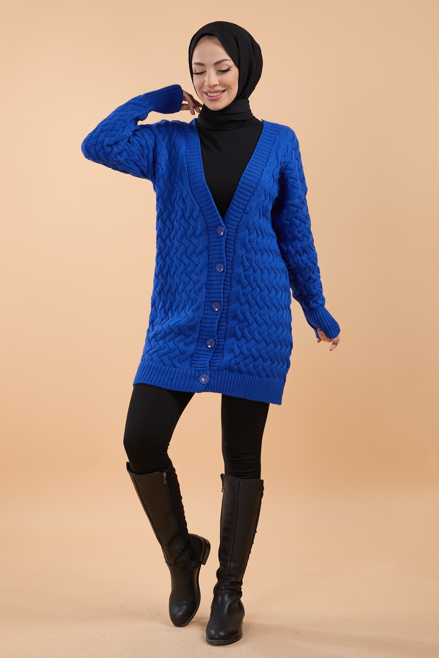 23790-SAKS Triko Hırka - 2