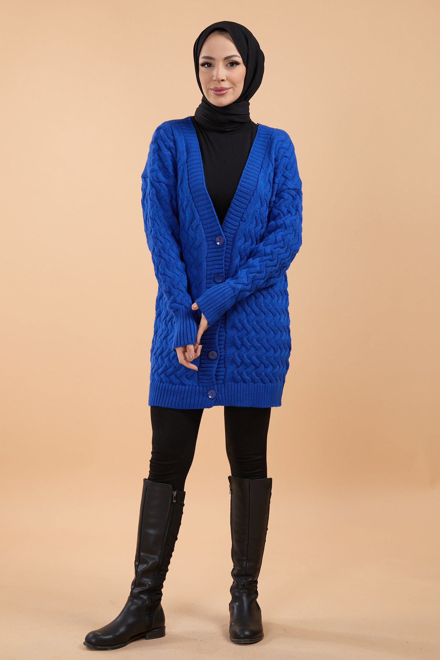 23790-SAKS Triko Hırka - 4