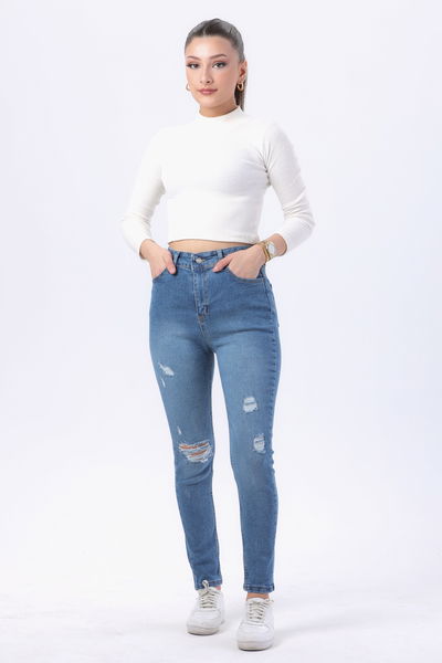 23812-MAVI Likralı Skinny Kot Pantolon 