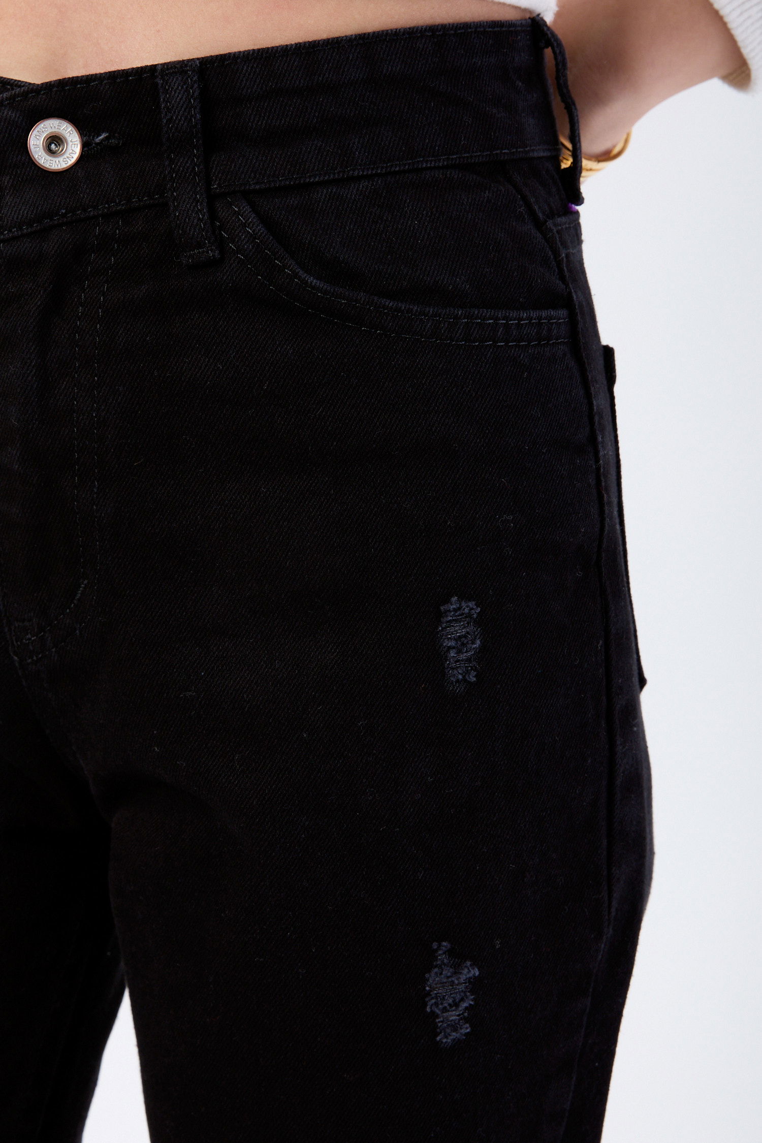 Mam Jeans Lazer Kesim Siyah - 23813 - 4