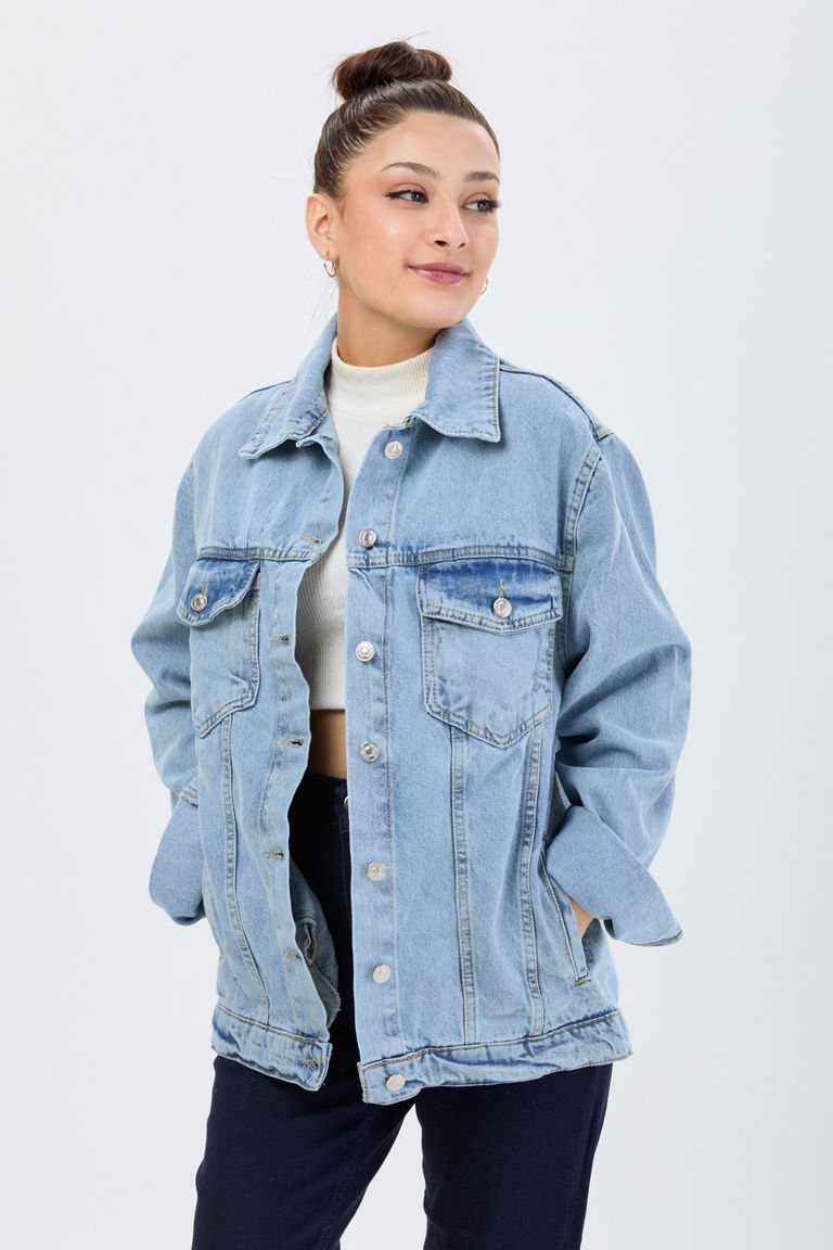 Flota Cepli Kot Ceket Buz Mavi Kar - 23814 - TOFİSA