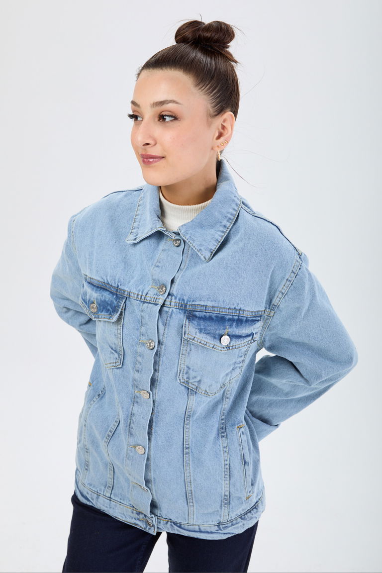 Flota Cepli Kot Ceket Buz Mavi Kar - 23814 - TOFİSA