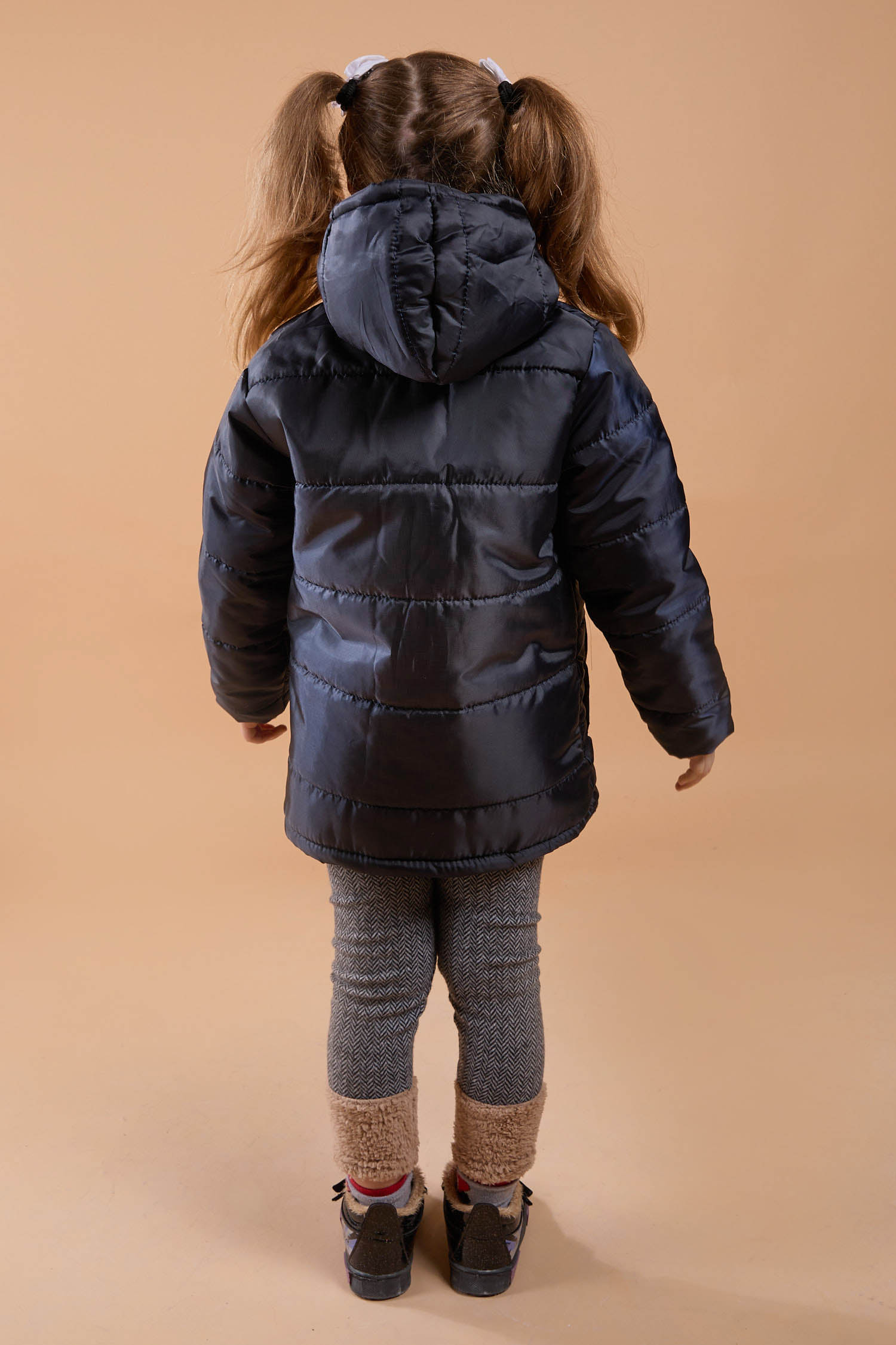 23856-LACIVERT Çocuk Şişme Mont - 3