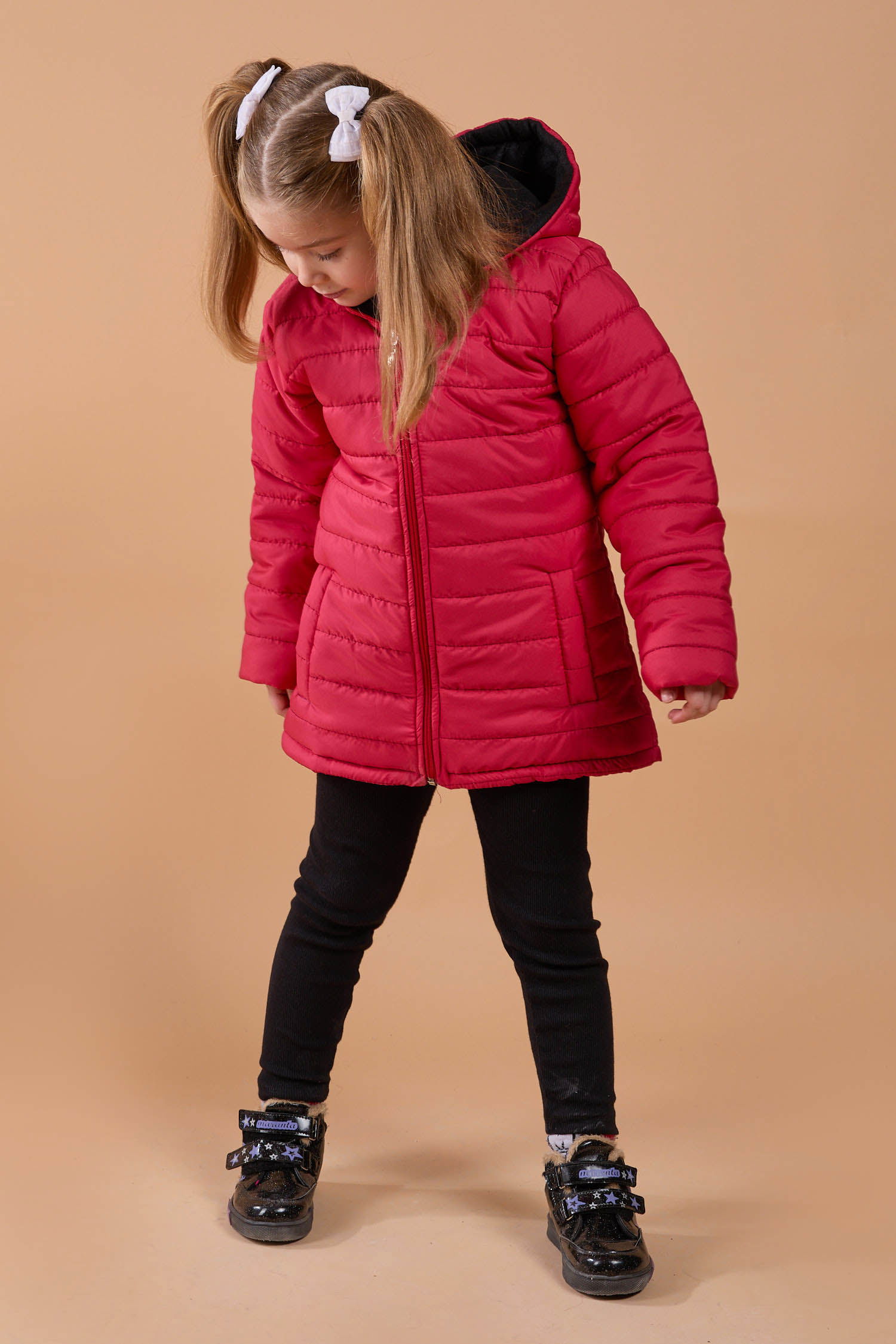 23857-KIRMIZI Çocuk Şişme Mont - 2