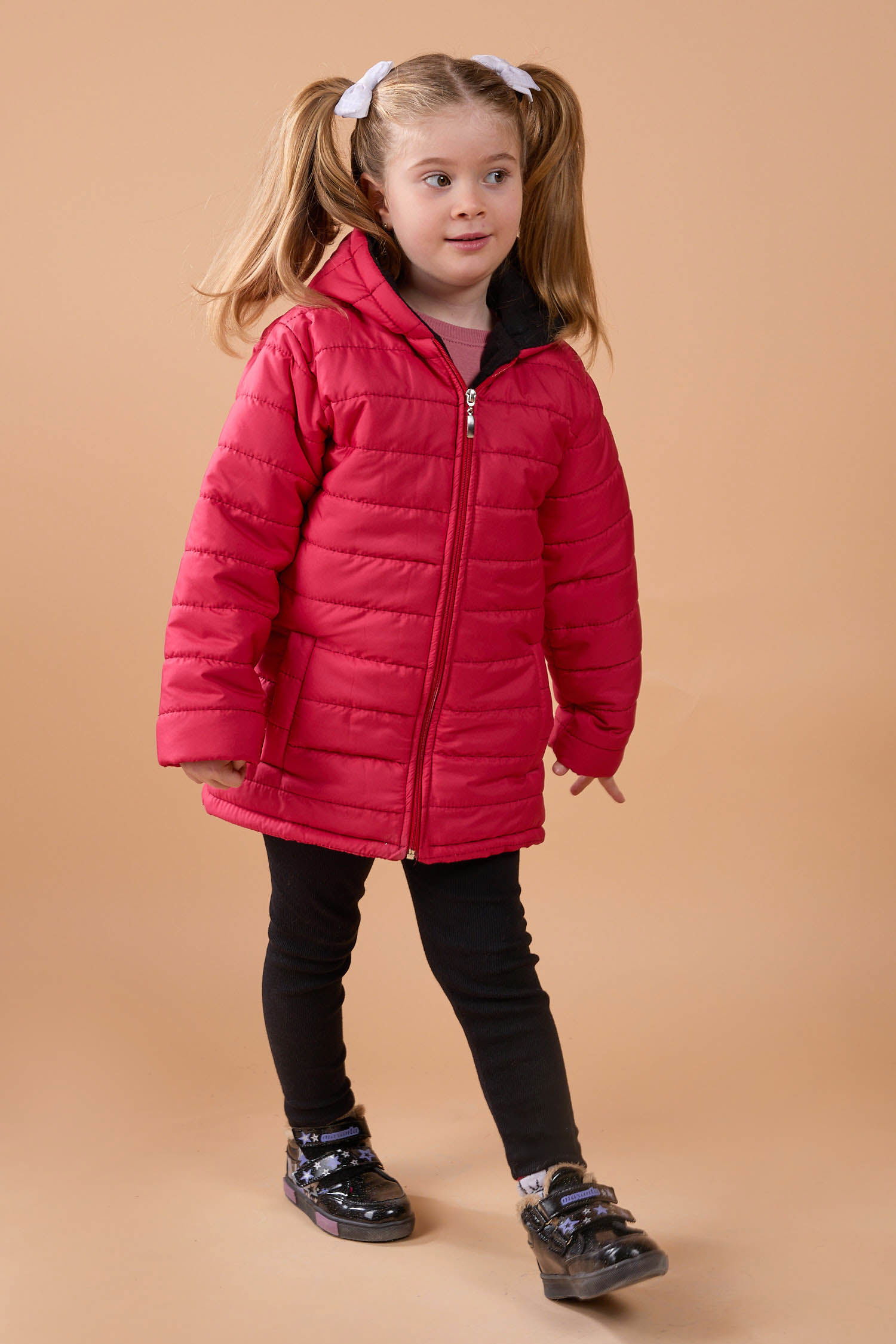 23857-KIRMIZI Çocuk Şişme Mont - 3