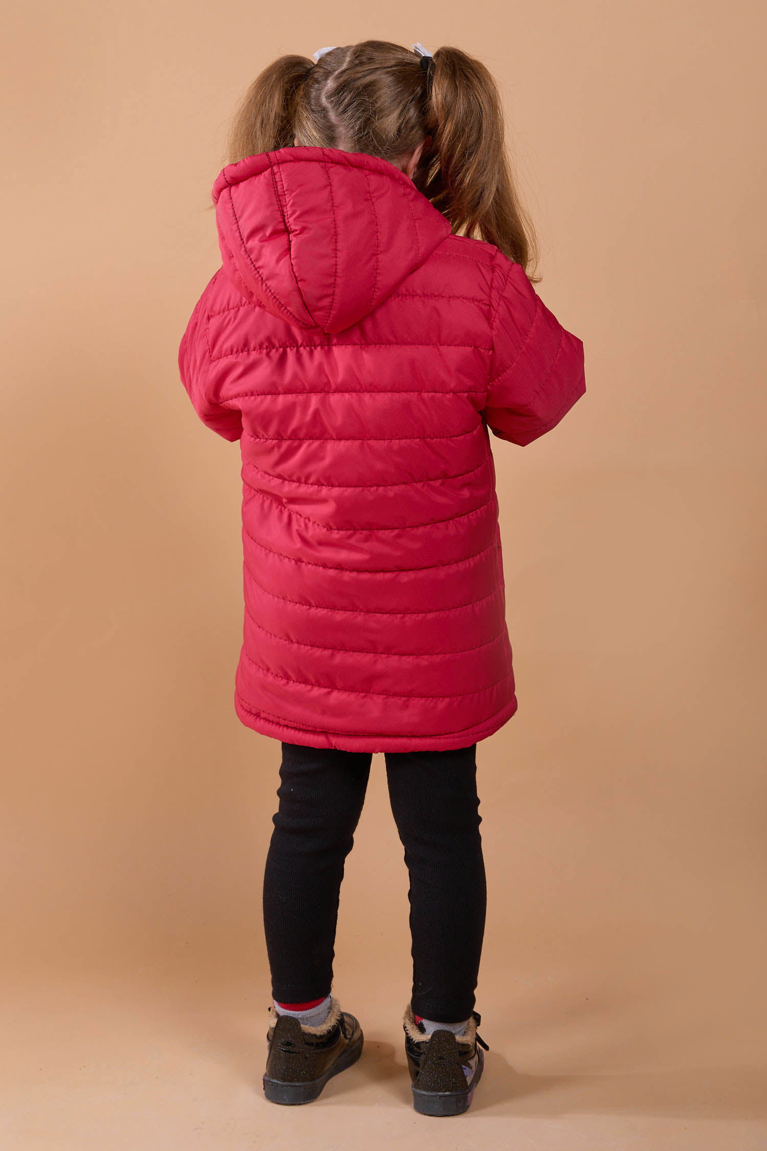 23857-KIRMIZI Çocuk Şişme Mont - 4