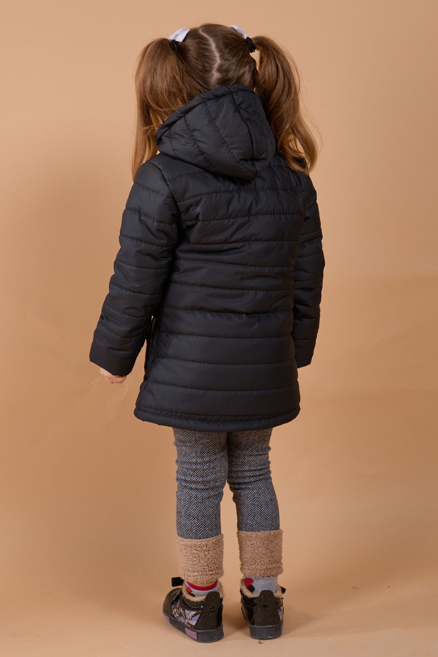 23857-SIYAH Çocuk Şişme Mont - 4