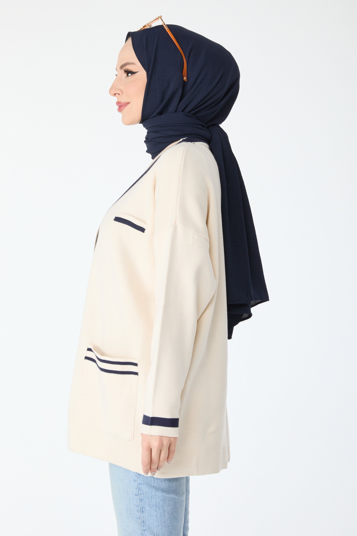 23869-TAS Triko Hırka - 3