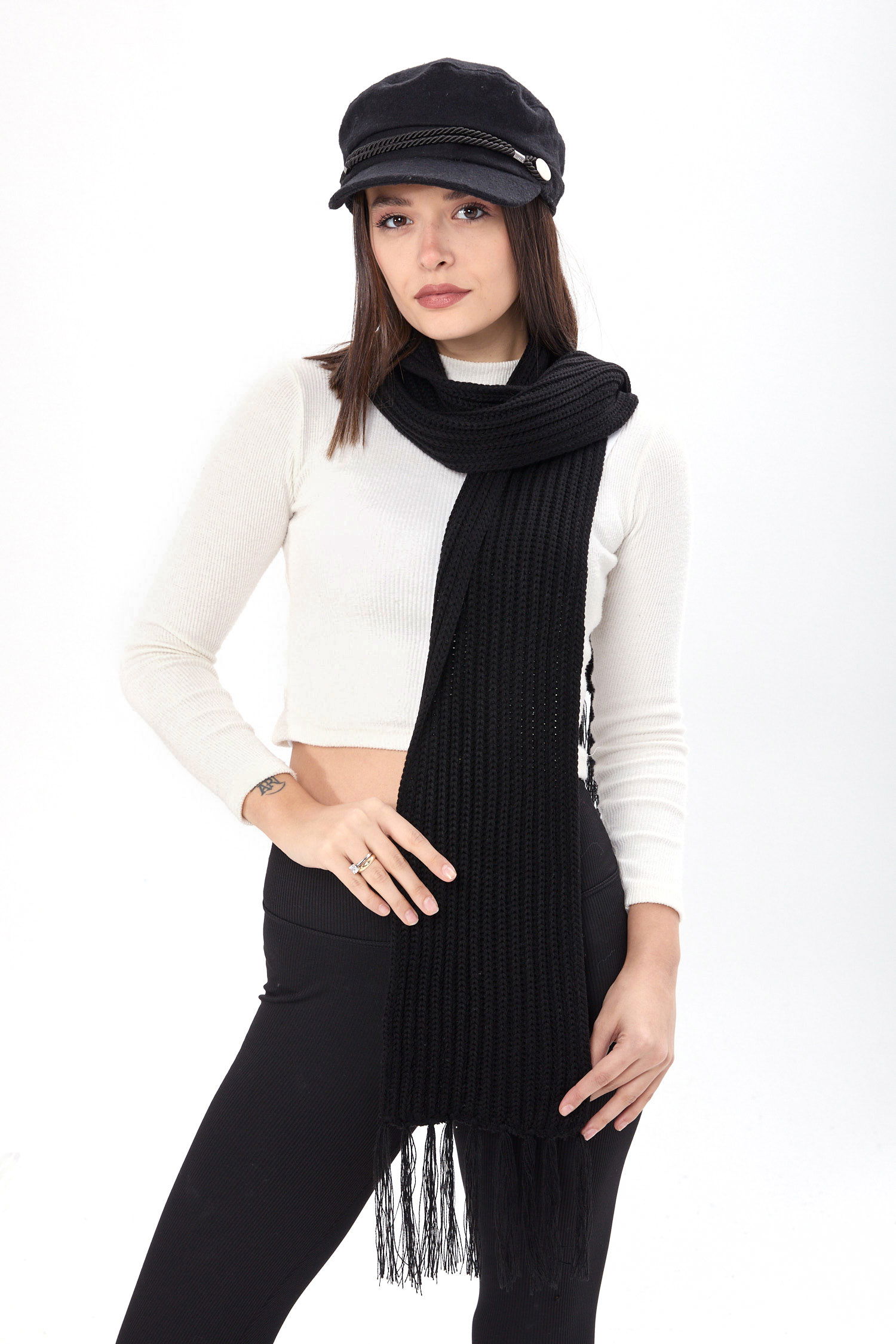 23872-SIYAH Atkı - 1