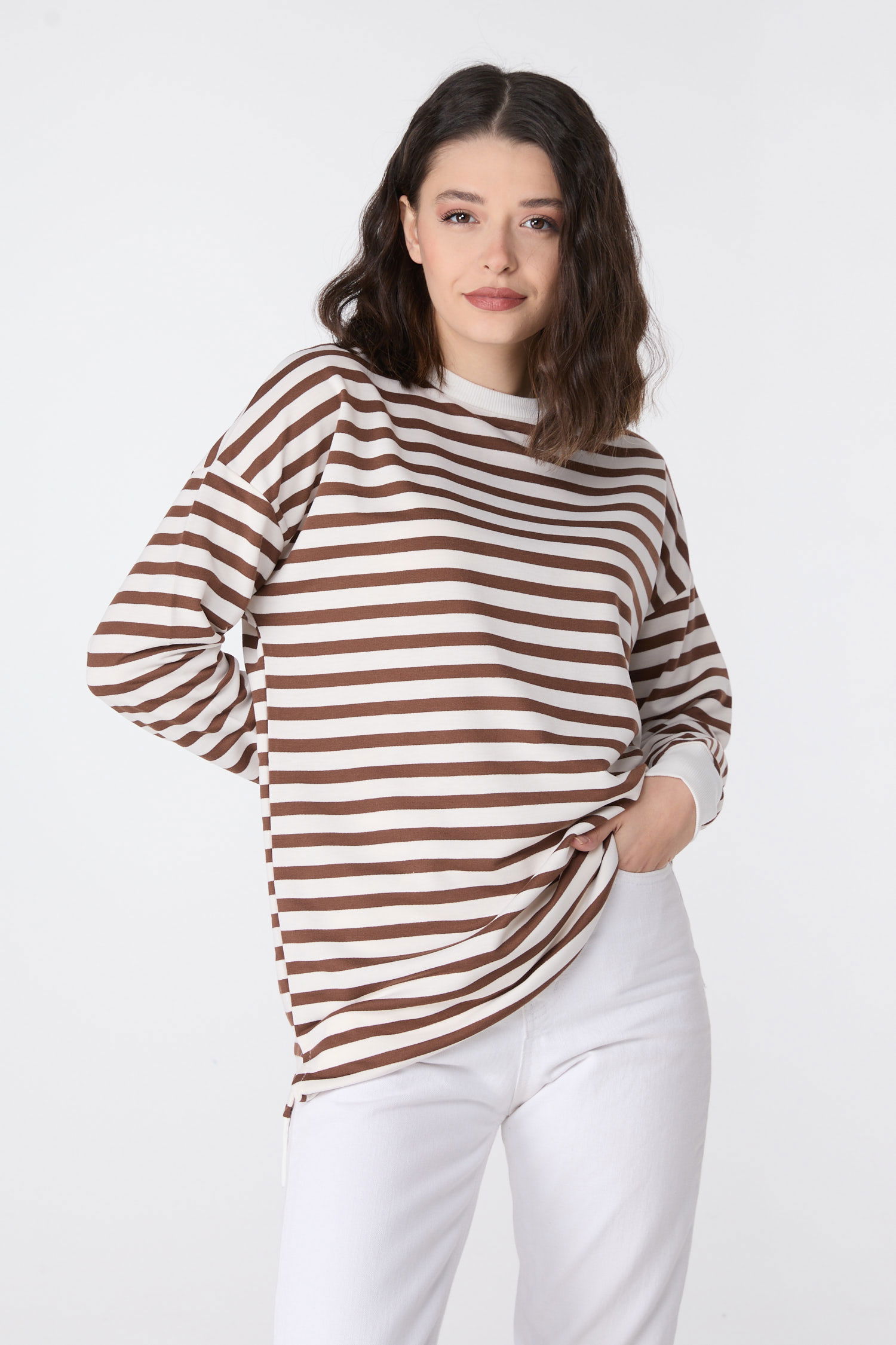 Çizgili Tunik Taba - 23891 - 1