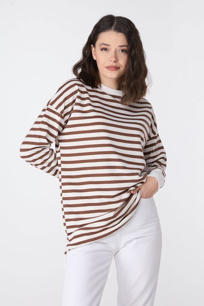 Çizgili Tunik Taba - 23891 
