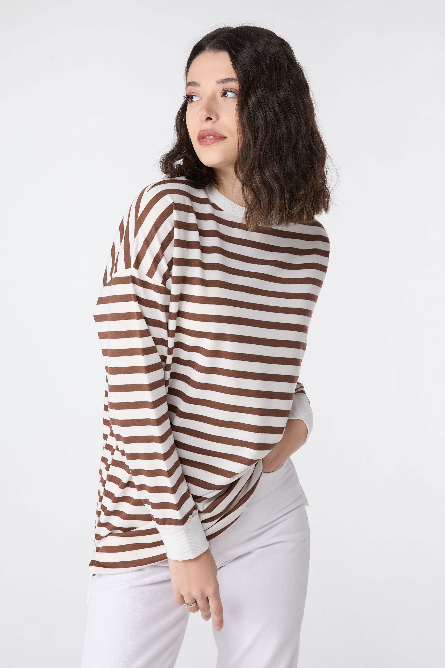 Çizgili Tunik Taba - 23891 - 3
