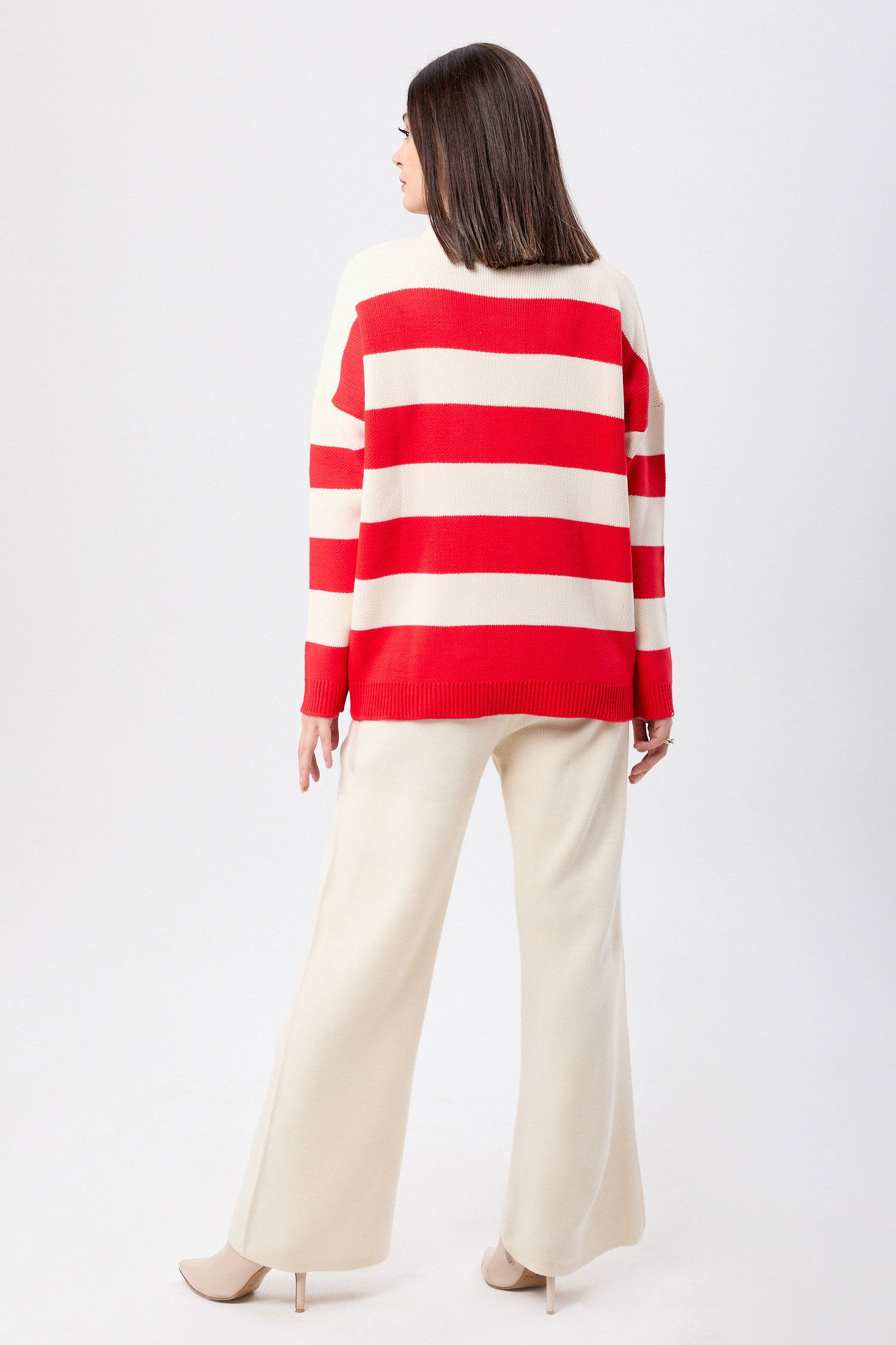 Triko Tunik Pantolon Kirmizi - 23895 - 5