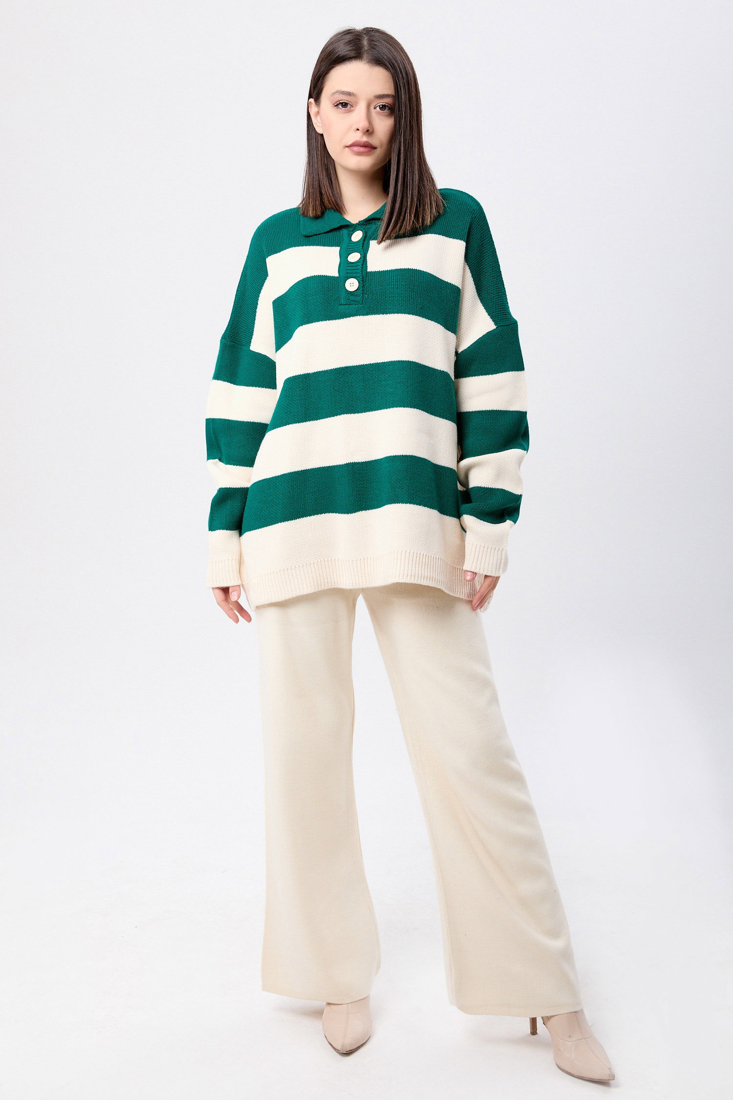Triko Tunik Pantolon Yesil - 23895 - 2