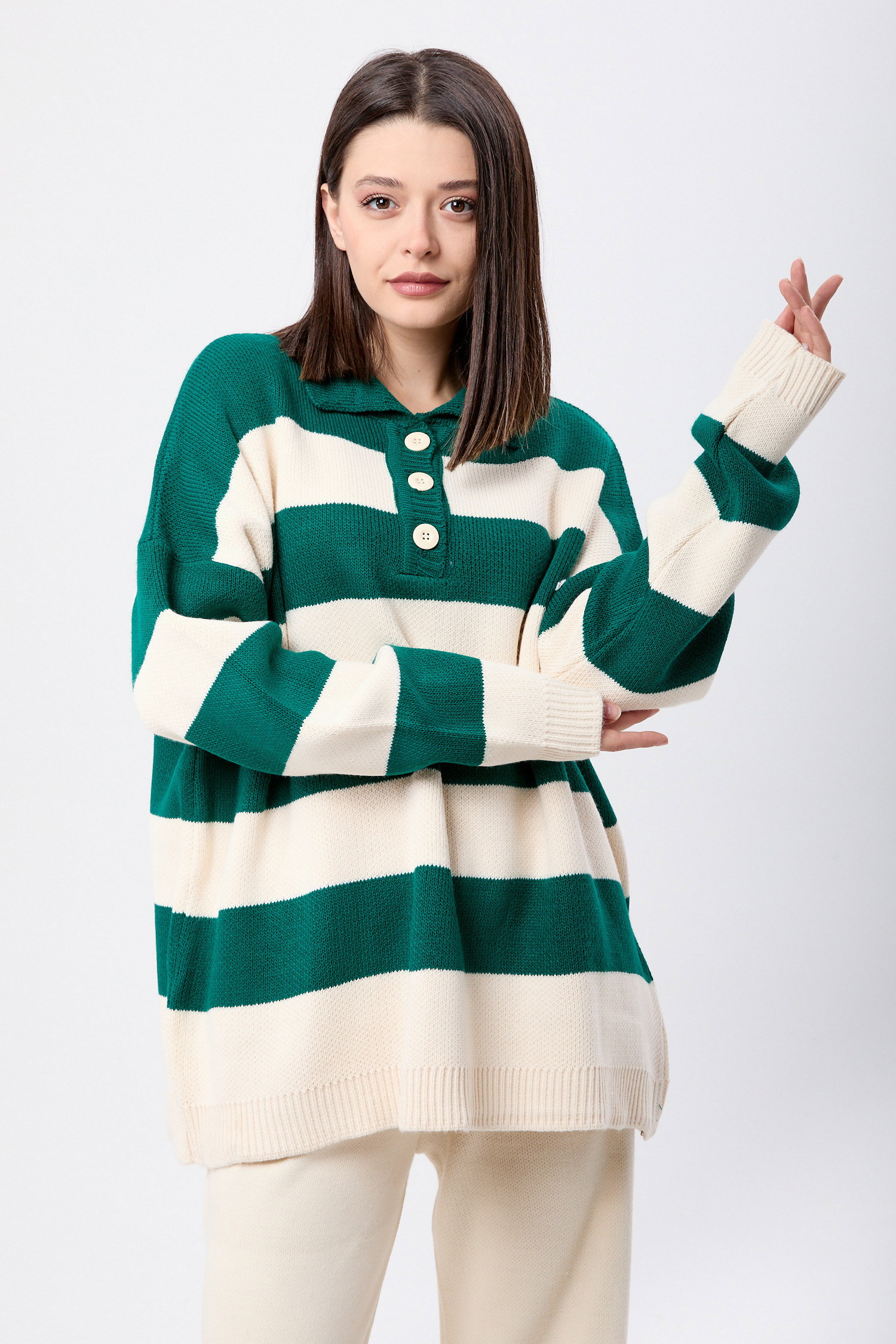 Triko Tunik Pantolon Yesil - 23895 - 3