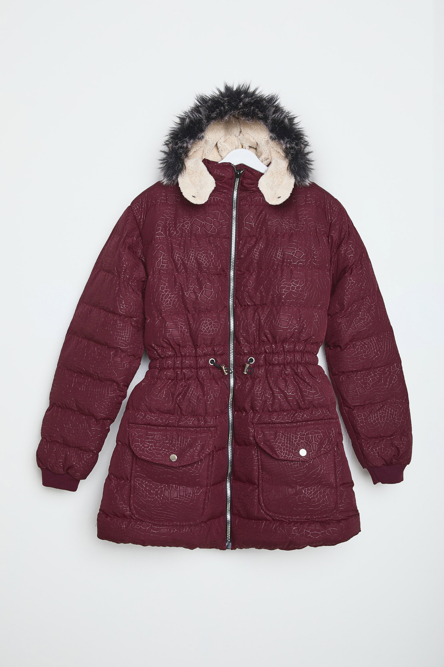 23897-BORDO Kız Çocuk montu - 1