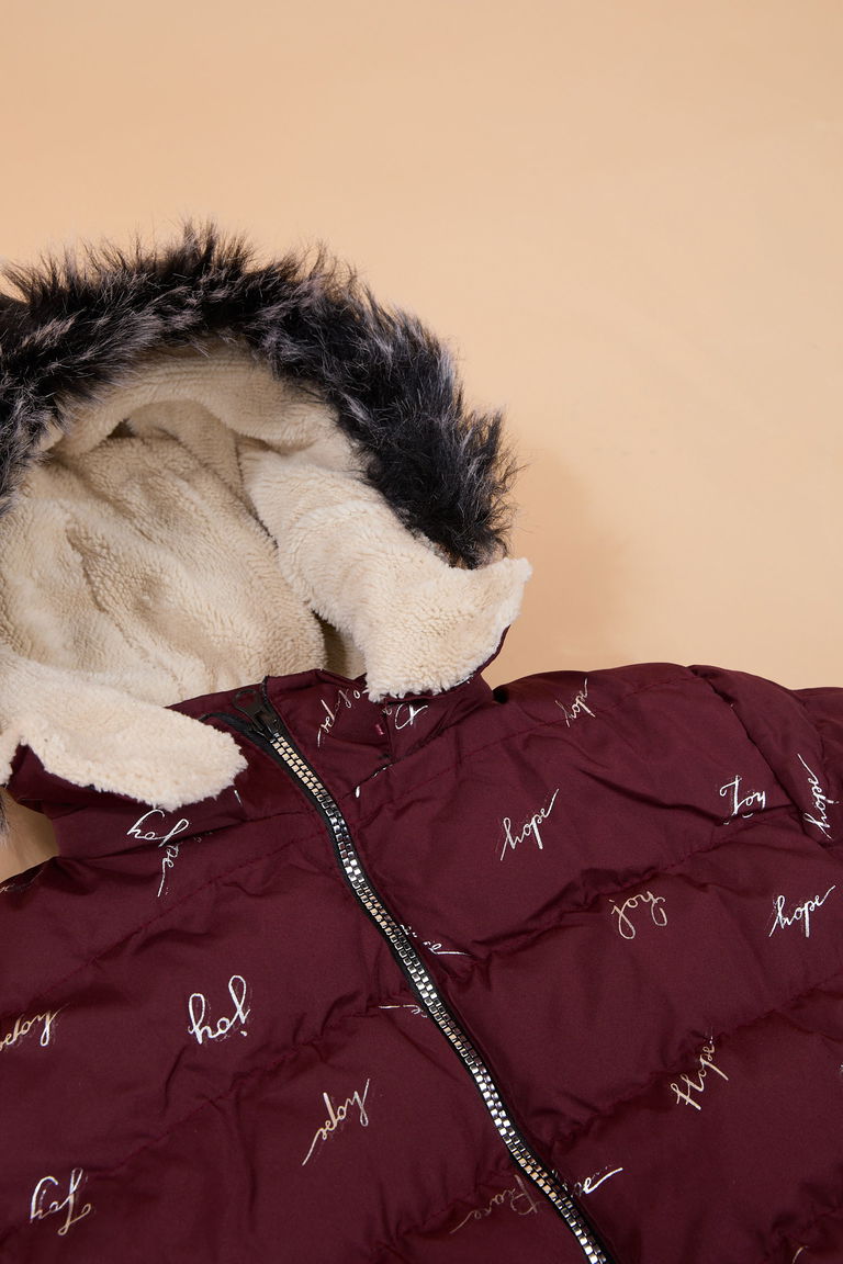 23900-BORDO Kız Çocuk Montu - TOFİSA