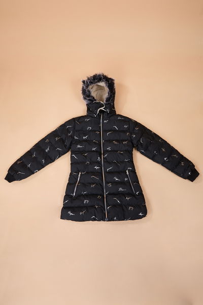 23900-SIYAH Kız Çocuk Montu 