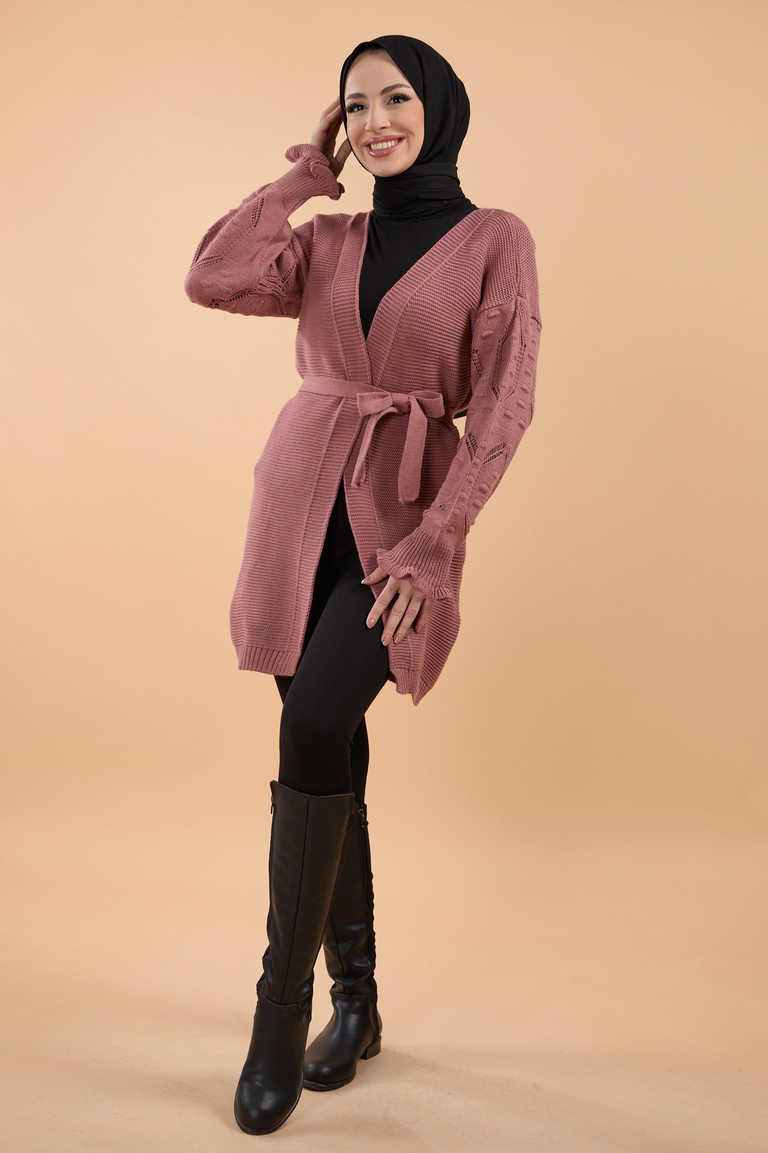 Triko Hırka Gul - 23920 - 2