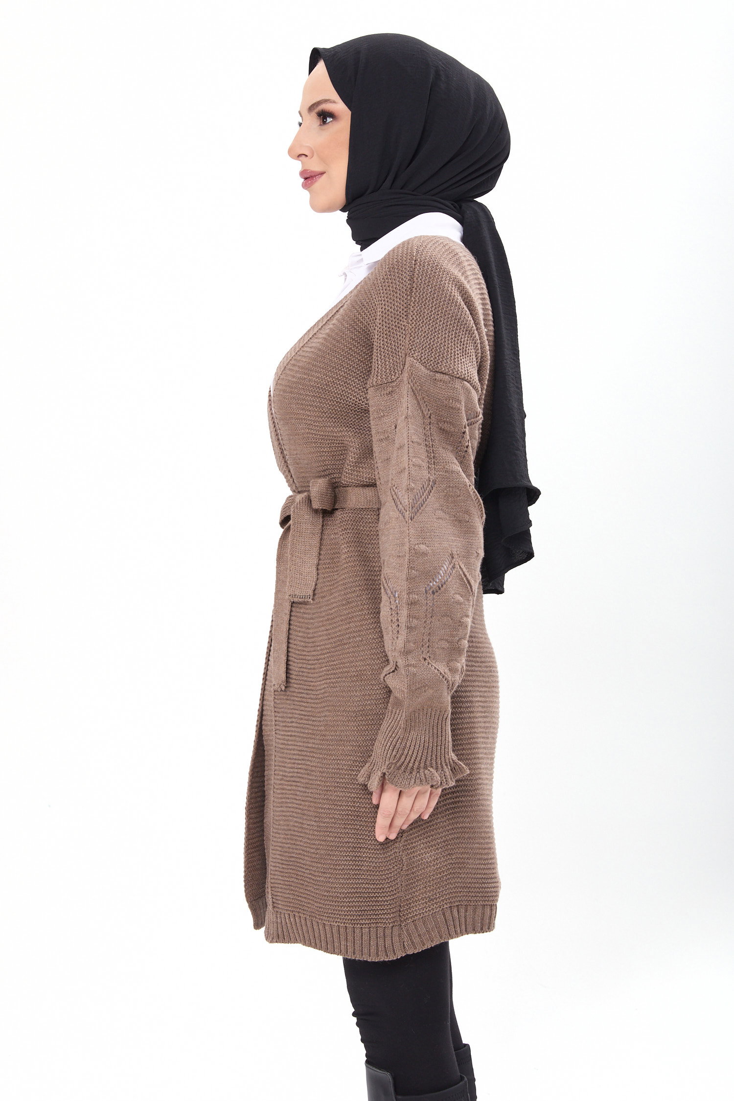 Triko Hırka Vizon - 23920 - 3
