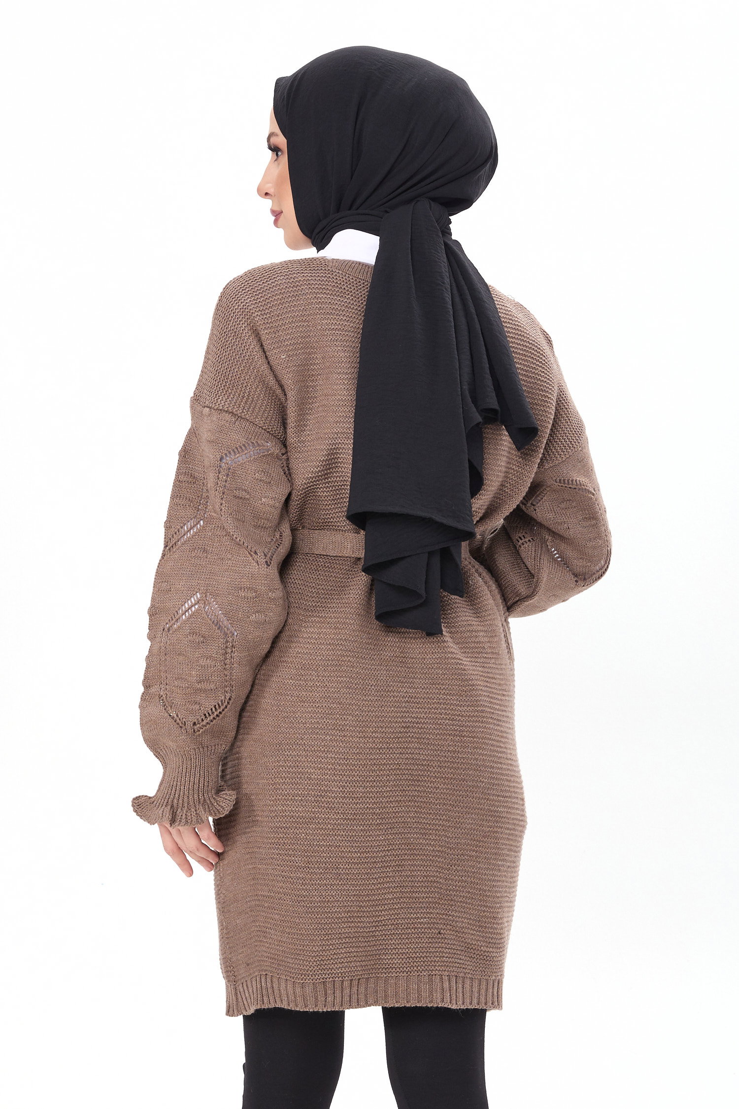 Triko Hırka Vizon - 23920 - 5