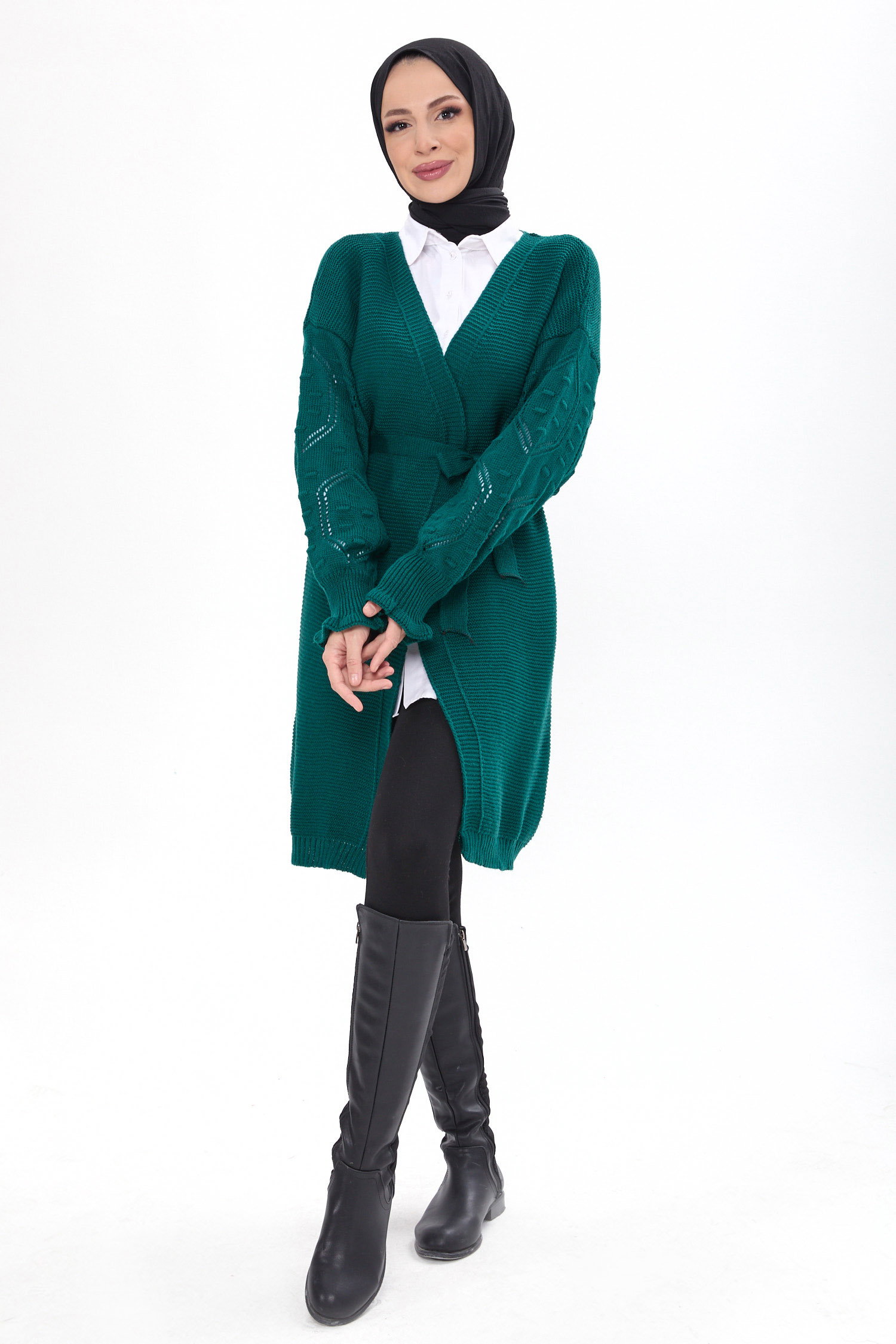 Triko Hırka Zumrut - 23920 - 2