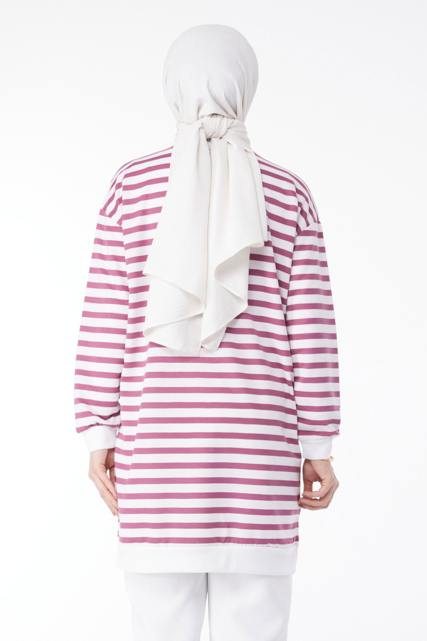 Çizgili Tunik Lila - 23925 - 15