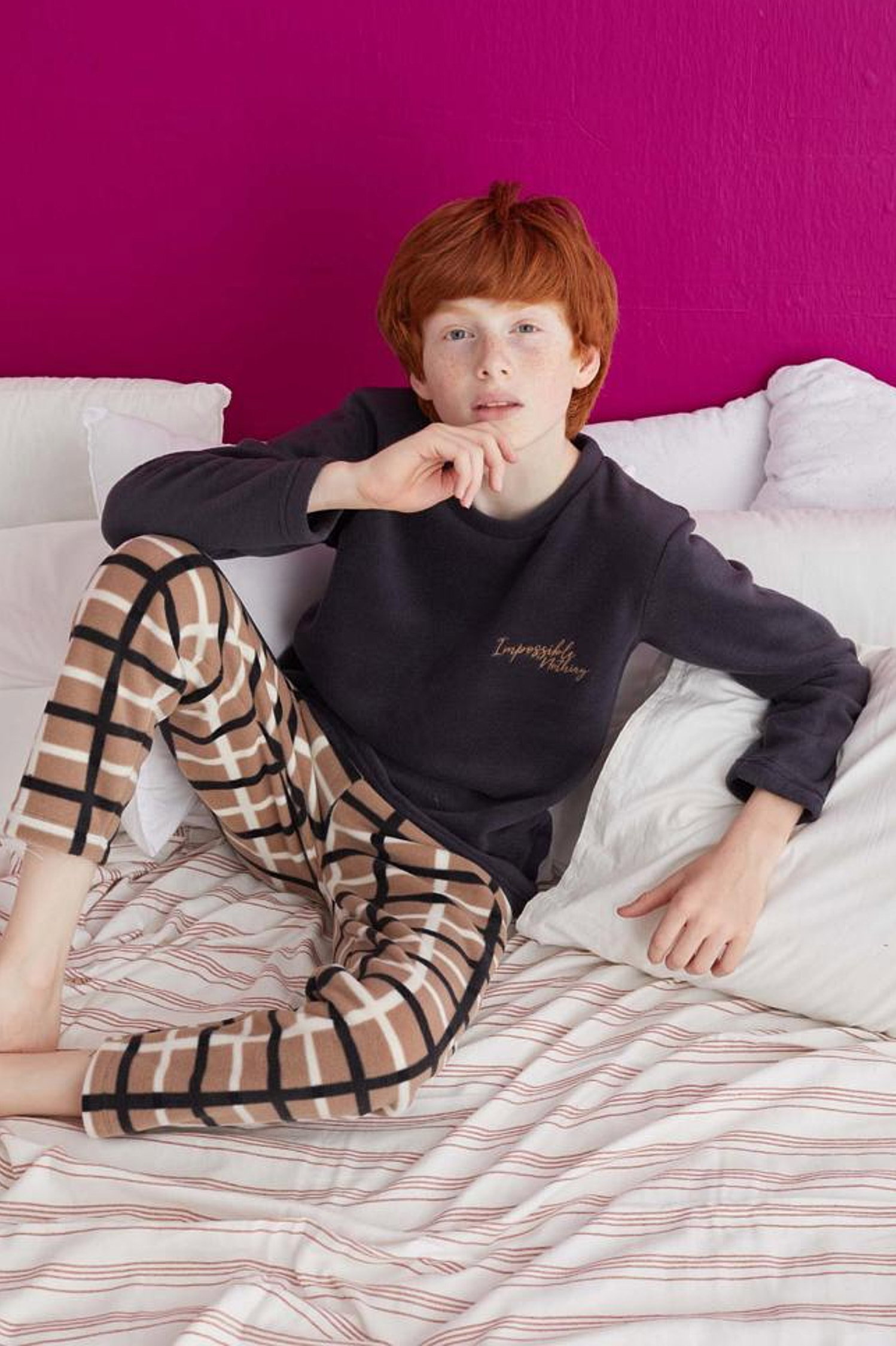 23931-VIZON Çocuk Pijama Takımı - 1
