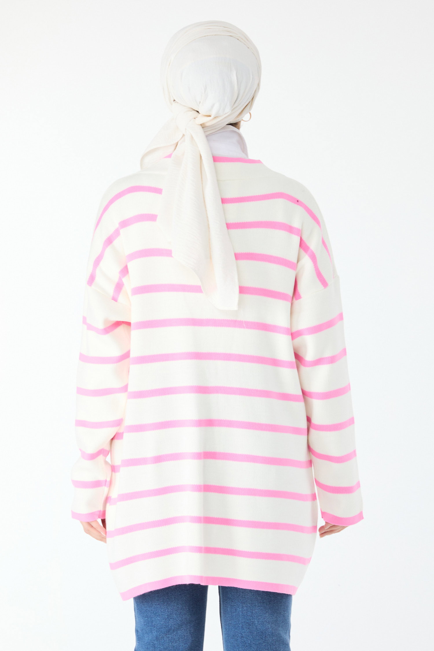 23972-SEKERPEMBE Triko Hırka - 5