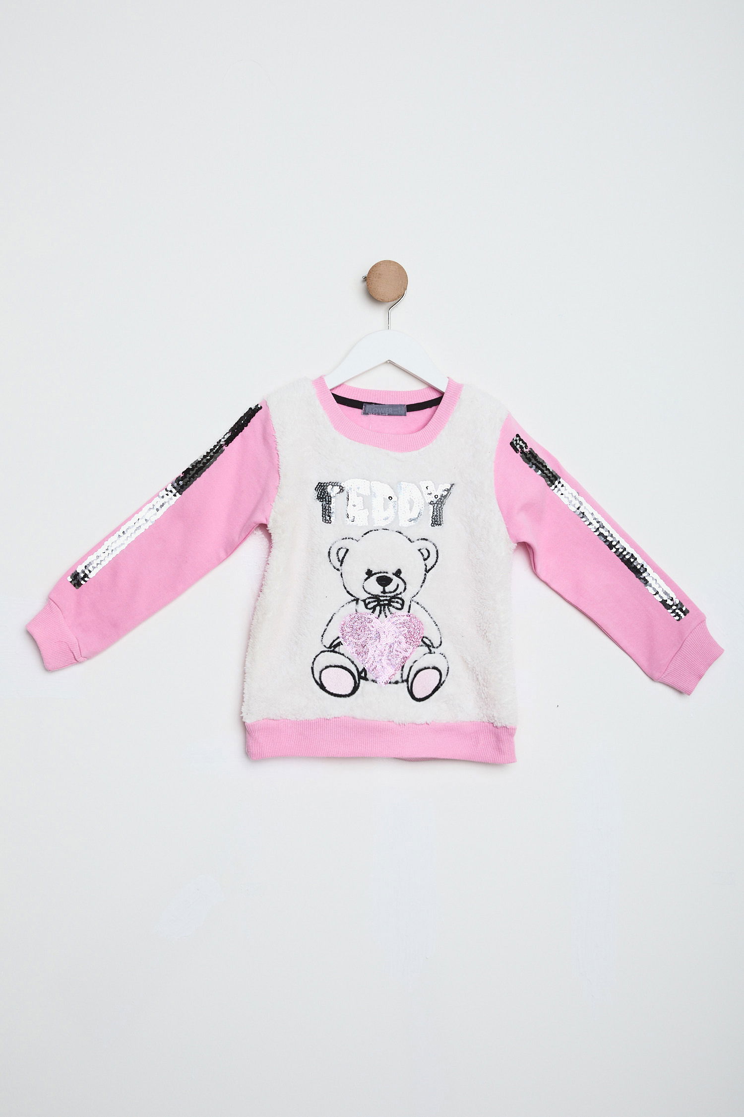 24039-PEMBE Çocuk Sweat - 1