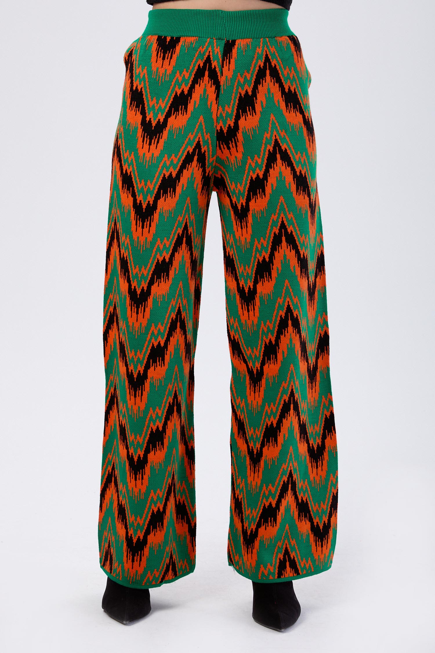 24090-YESIL Triko Pantolon - 2