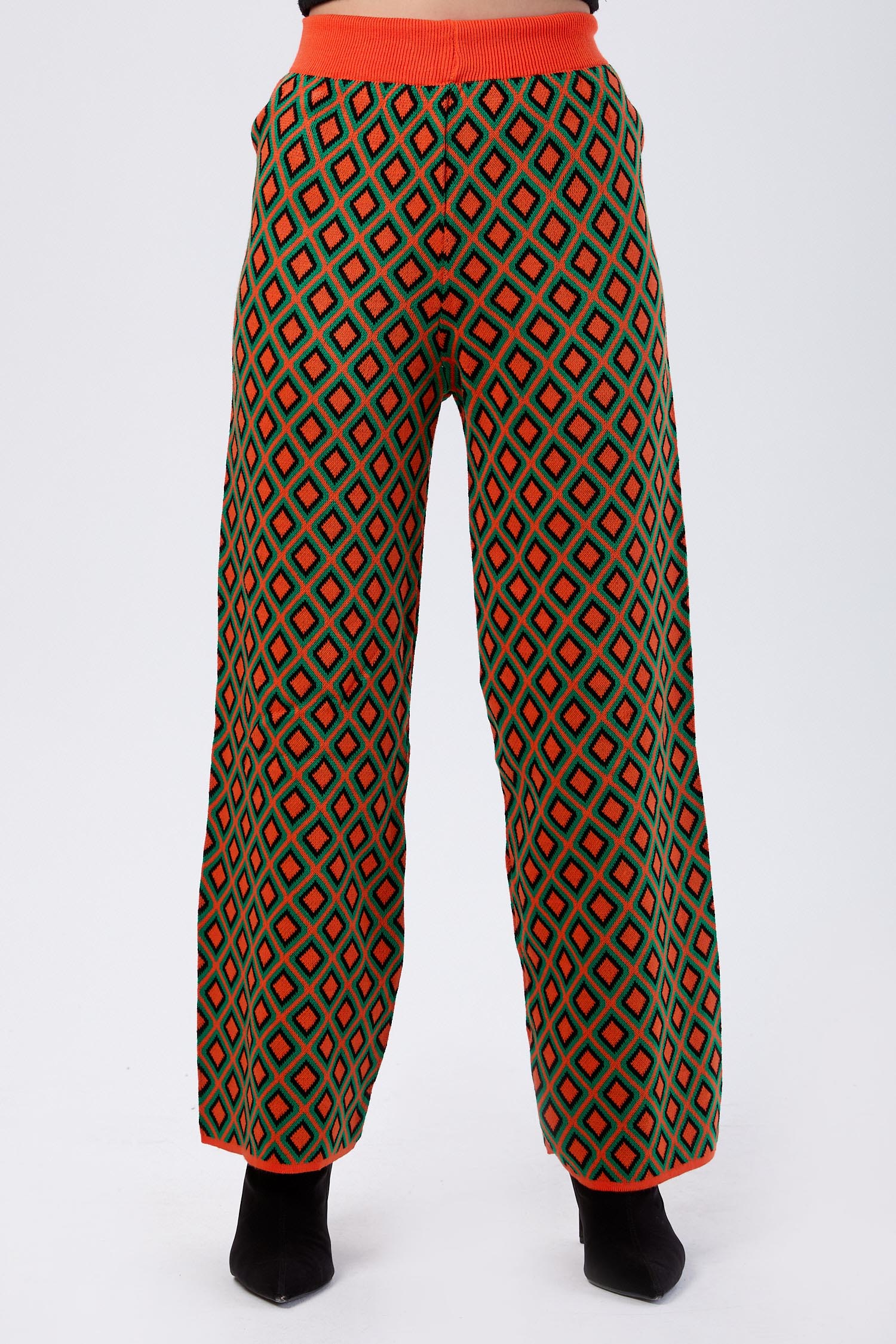 24091-ORANJ Triko Pantolon - 2