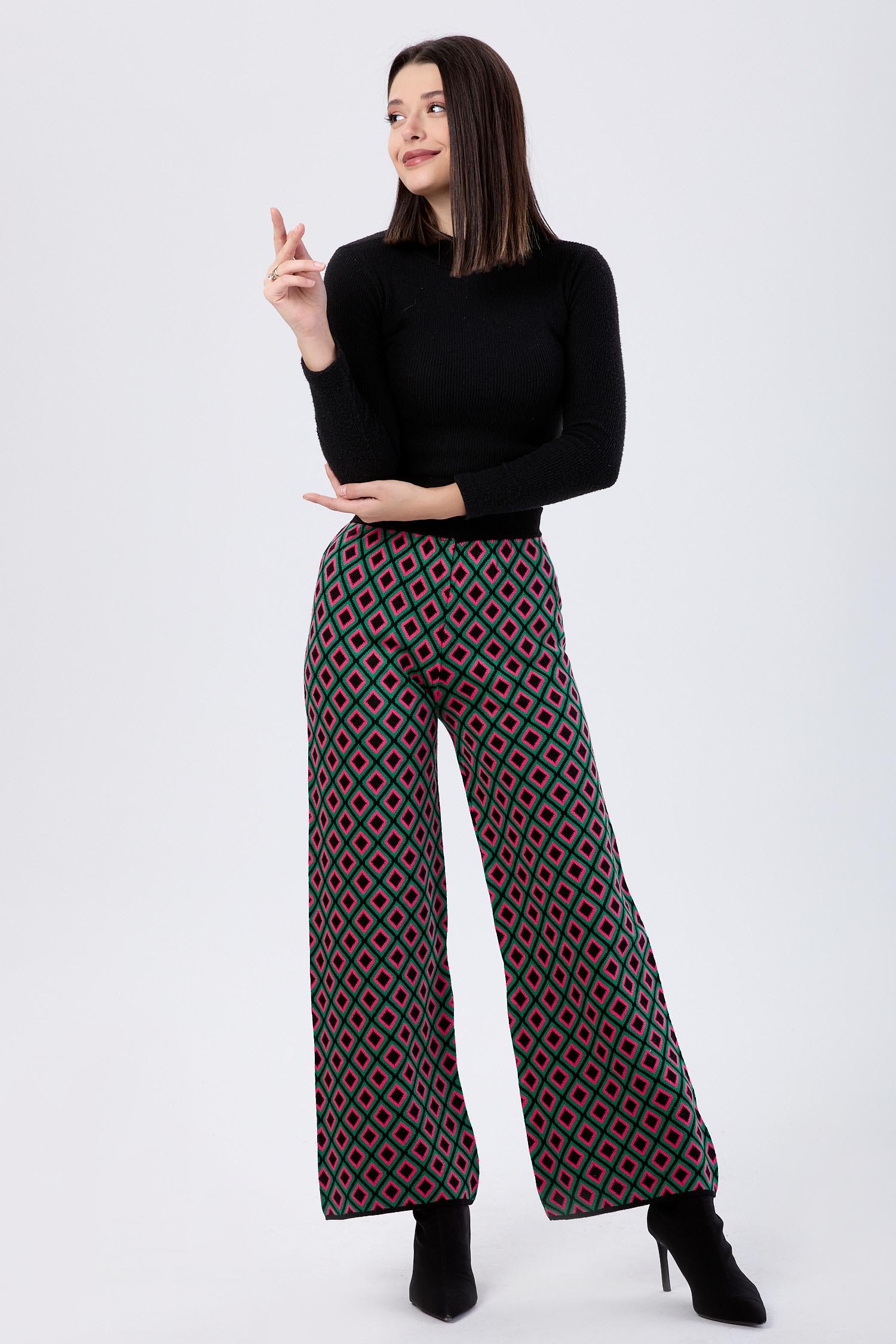 24091-SIYAH Triko Pantolon - 1