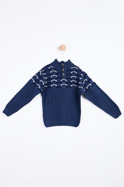 24097-INDIGO Çocuk Kazak 