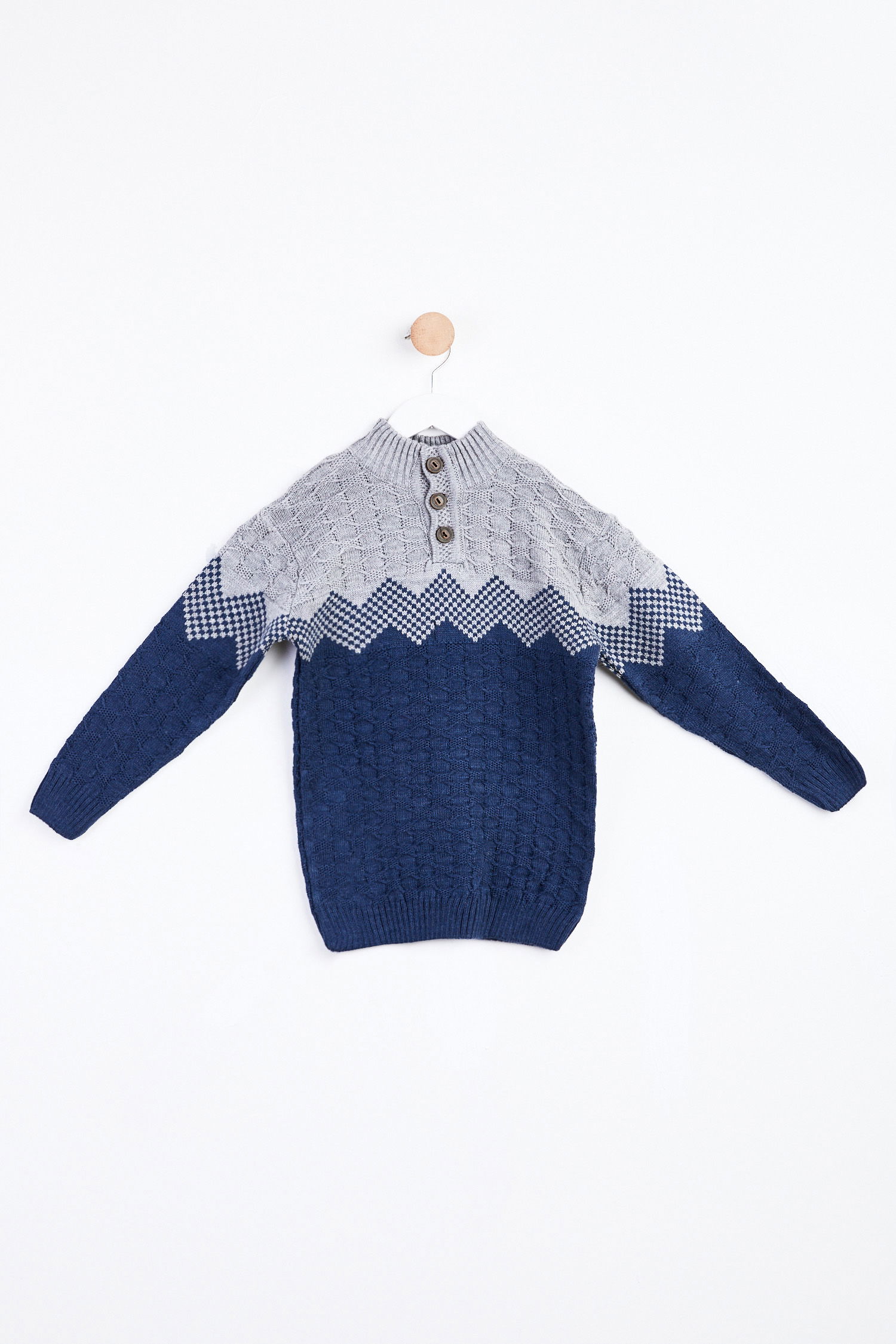24098-INDIGO Çocuk Kazak - 1