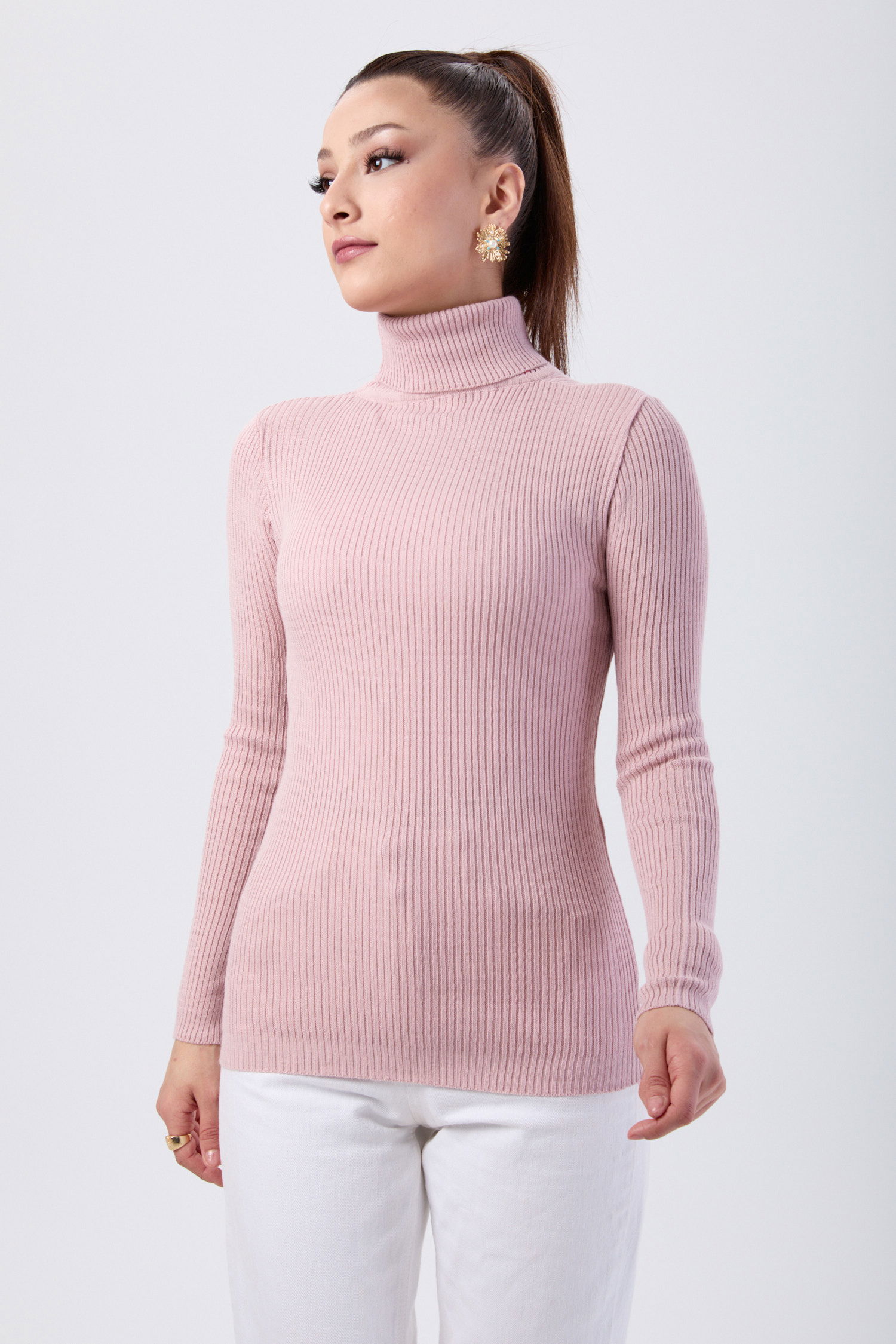 24105-PUDRA Boğazlı Triko Body - 2