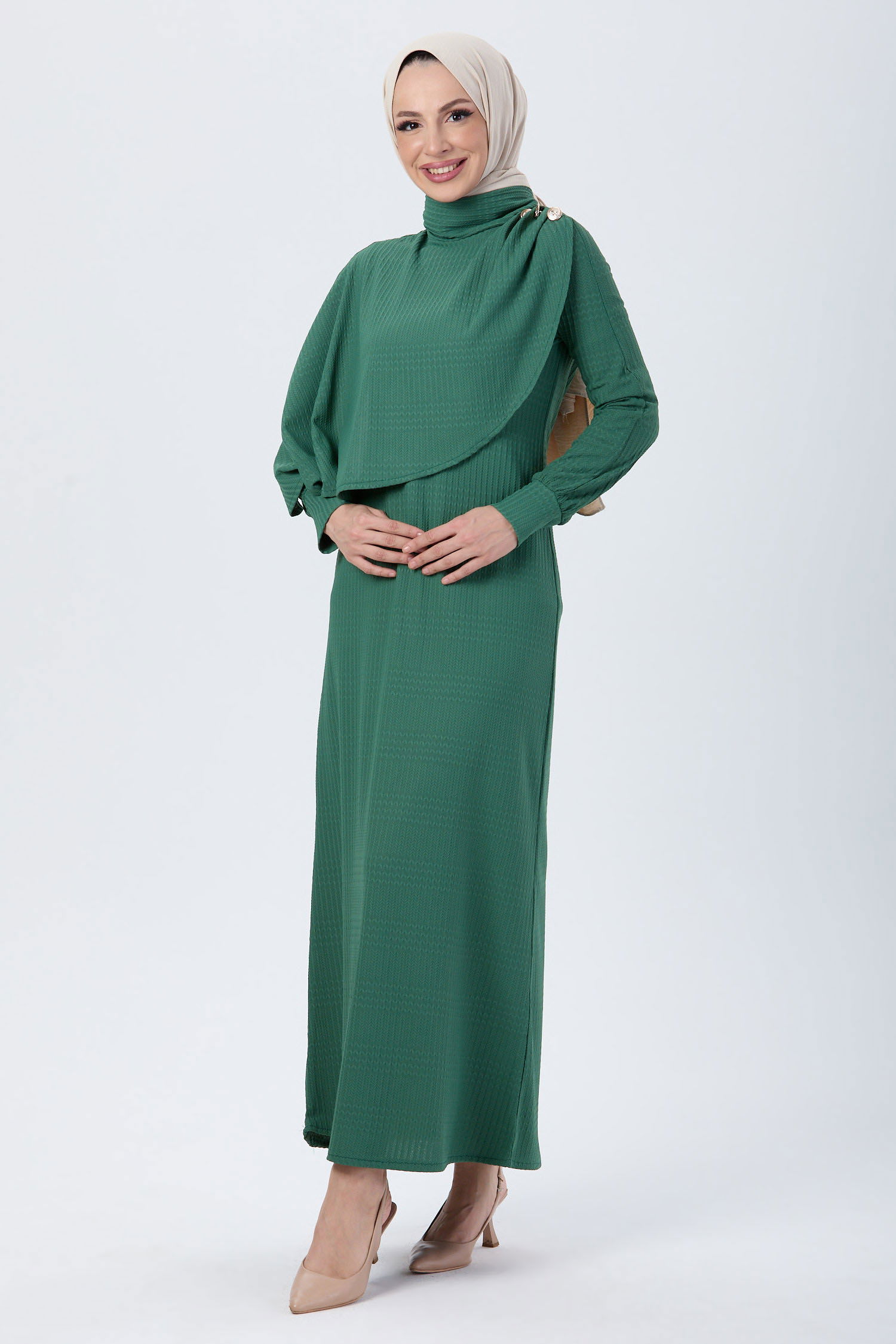 Elbise Yeşil - 24113 - 2