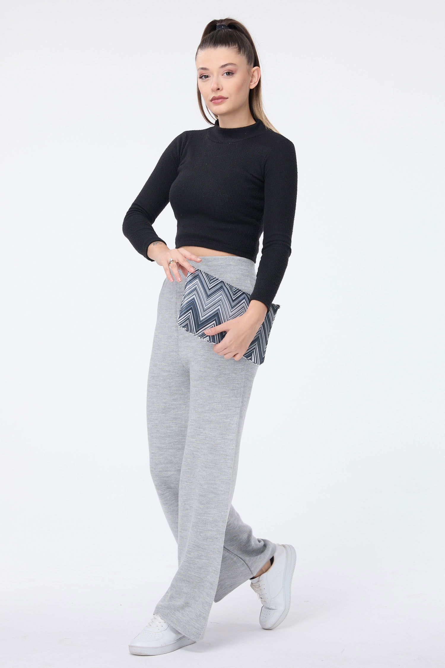 24160-GRI Triko Pantolon - 2