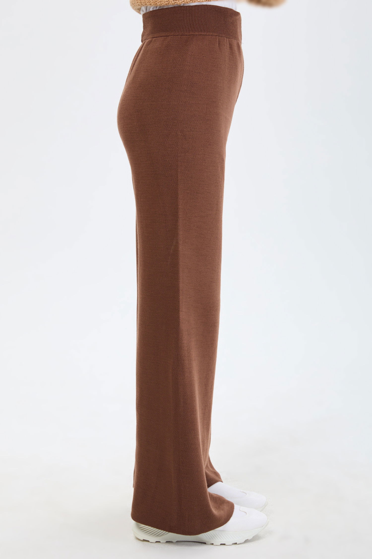 24160-KAHVE Triko Pantolon - 3
