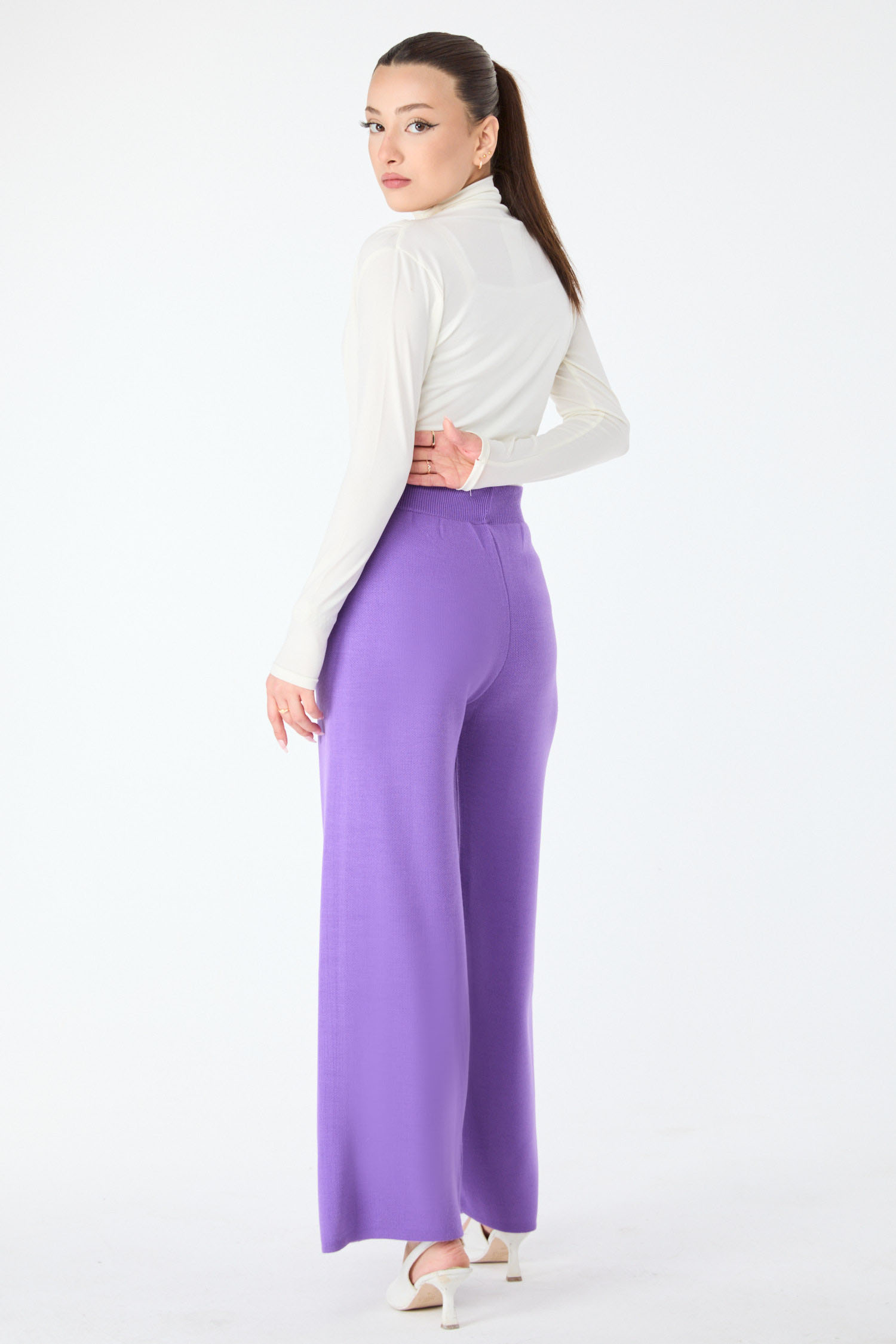 24160-MOR Triko Pantolon - 5