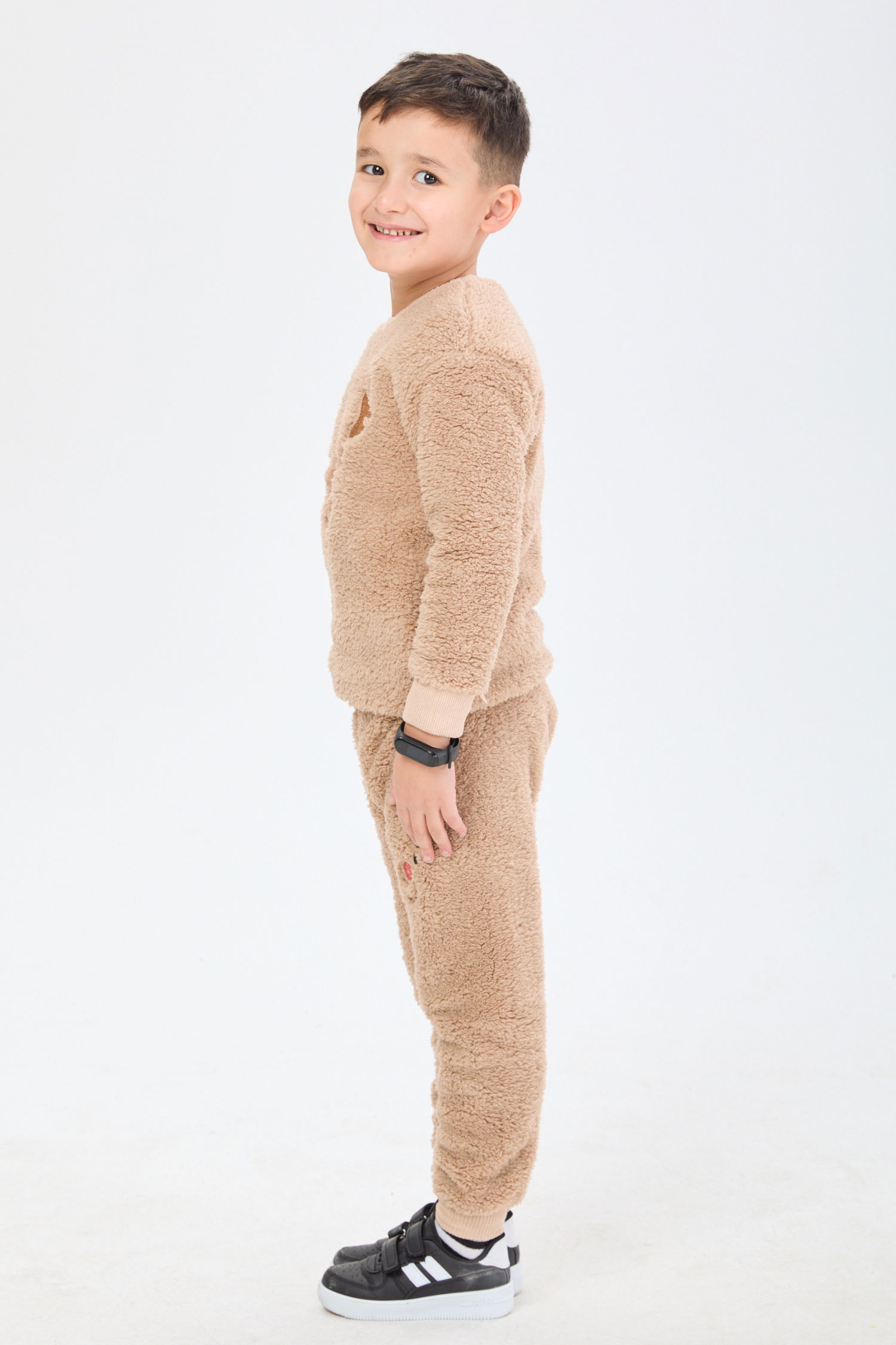 24224-BEJ Peluş Çocuk Takım - 3