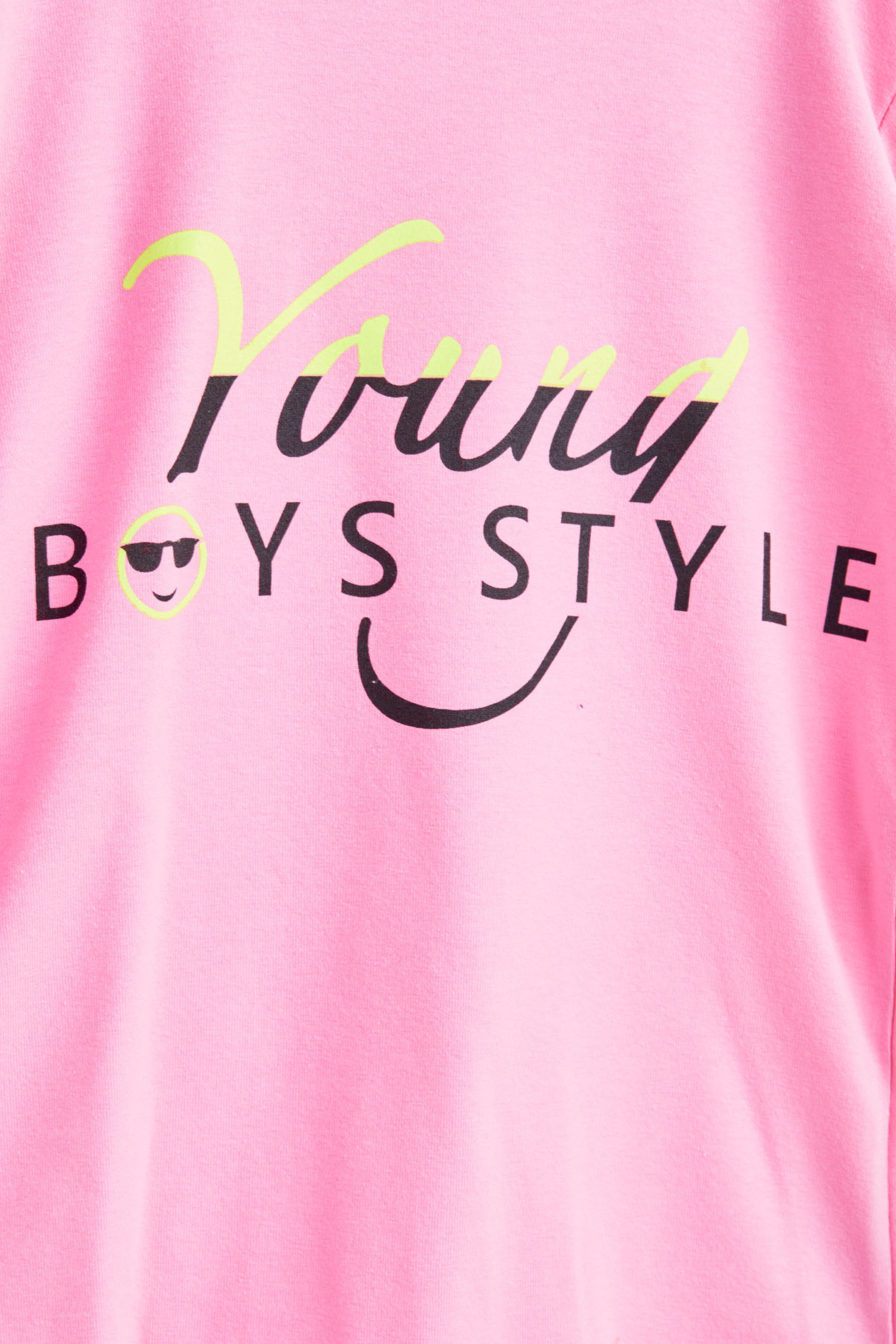 24267-PEMBE Uzun Kol Baskılı Çocuk sweatshirt - 2