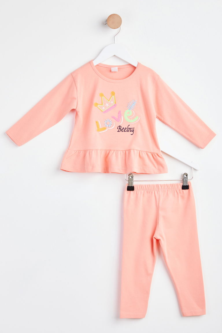 24290-PUDRA Nakışlı Çocuk Takımı - TOFİSA