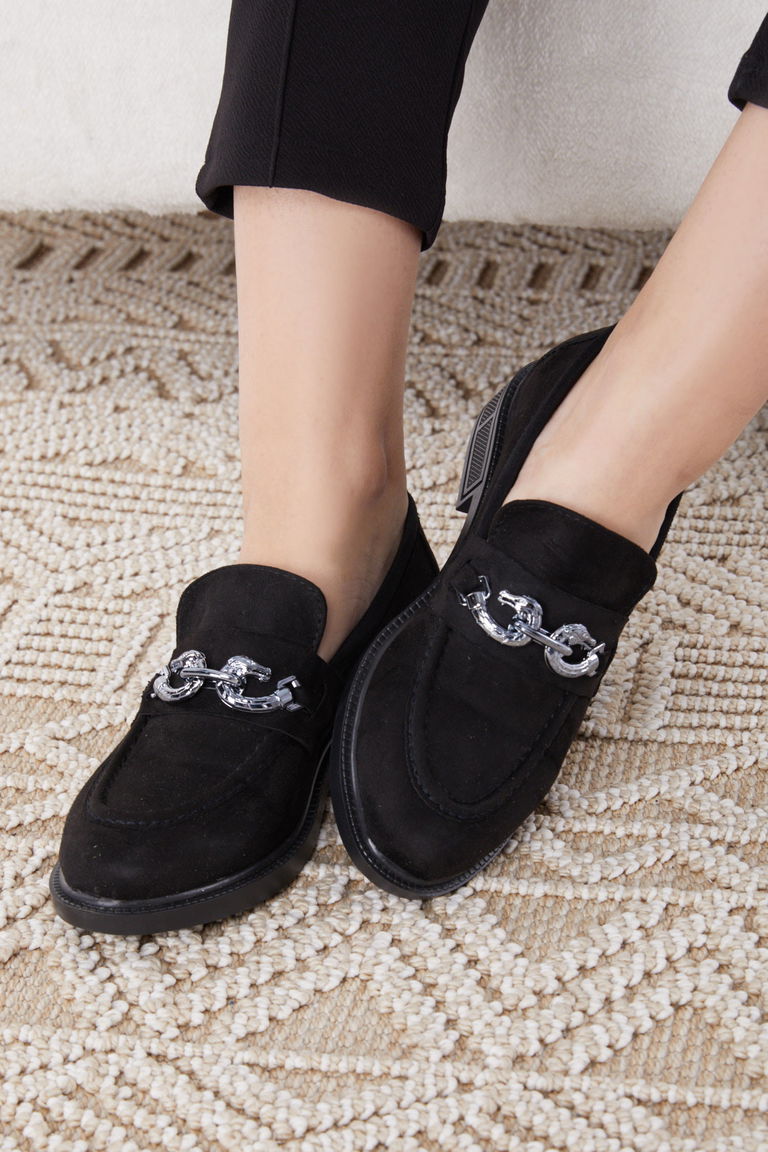 24391-SIYAH Süet Ayakkabı - TOFİSA