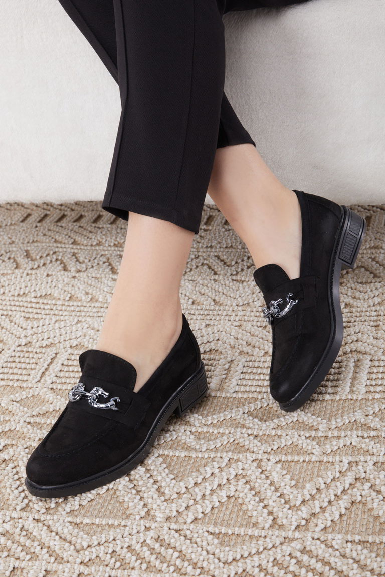 24391-SIYAH Süet Ayakkabı - TOFİSA