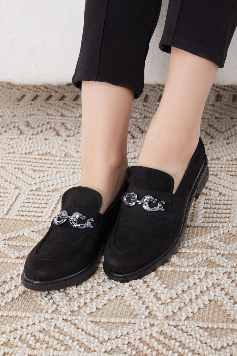 24391-SIYAH Süet Ayakkabı - TOFİSA