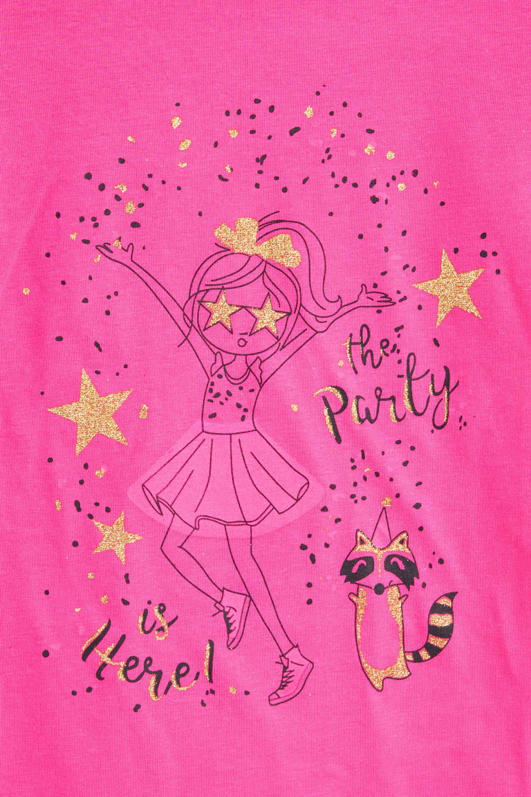 24477-FUSYA Çocuk Baskılı Uzun Kollu T-shirt - TOFİSA