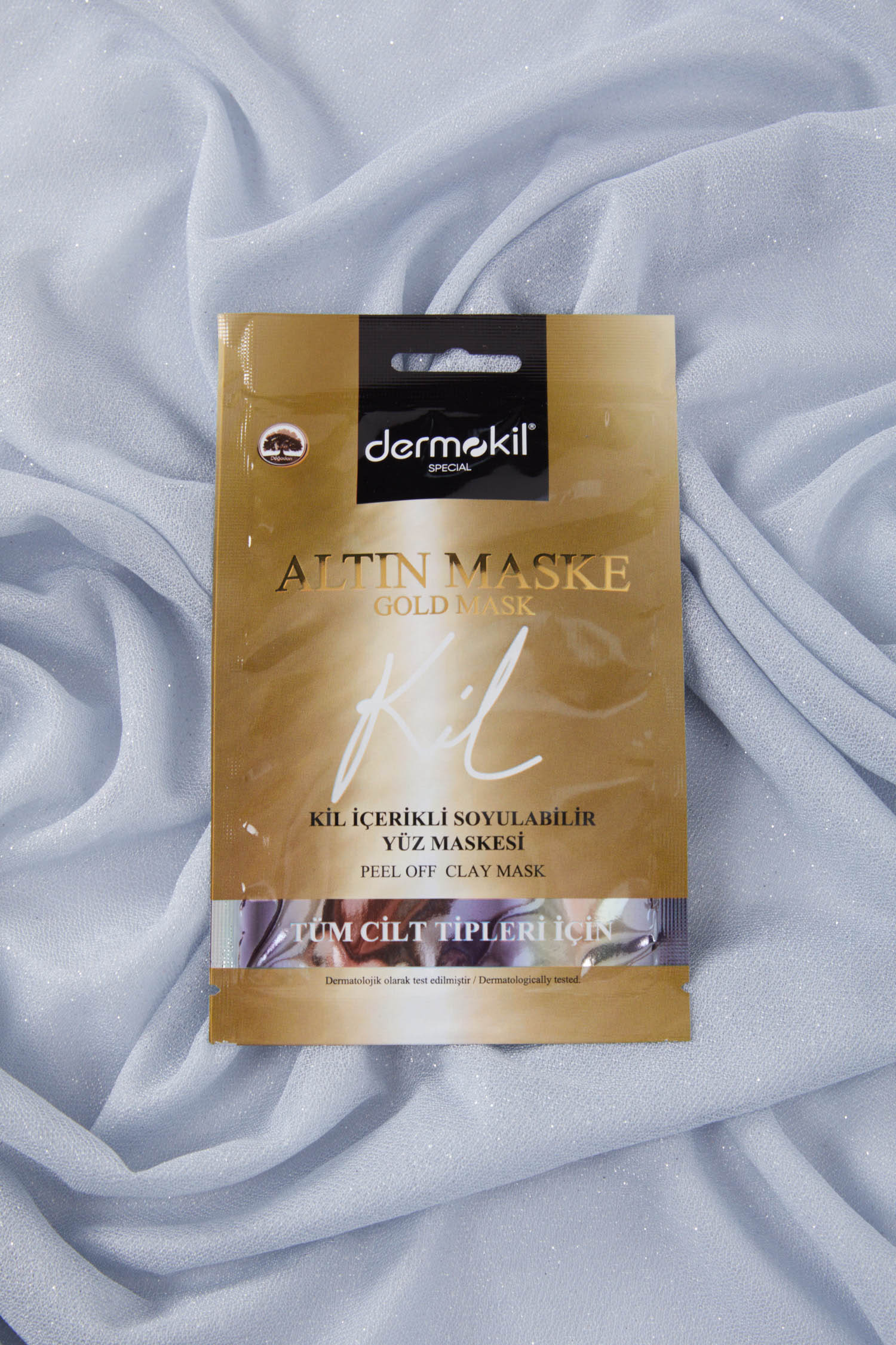 Renksiz DERMOKIL 15 ML SOYULABILIR KIL ICERIKLI GOLD MASKE - 24550 - 2
